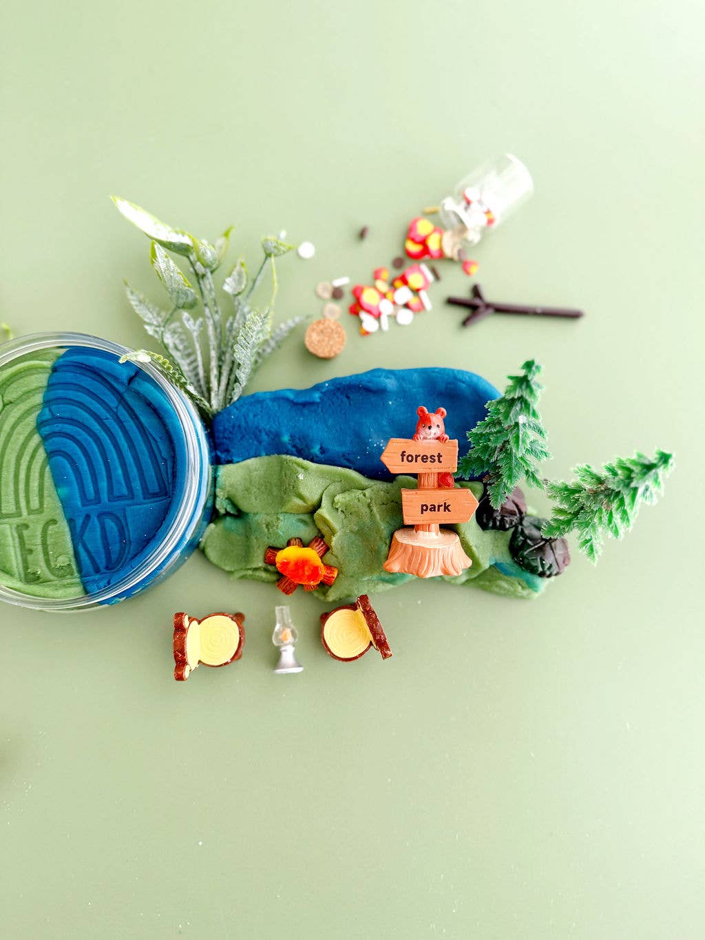 Set de pâte à modeler Camping