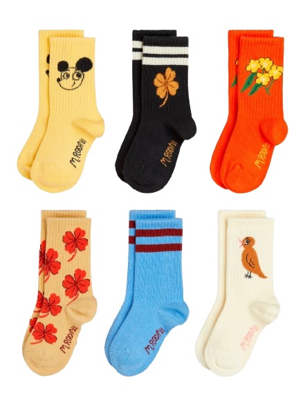 Socken 6er-Set Clover Multi