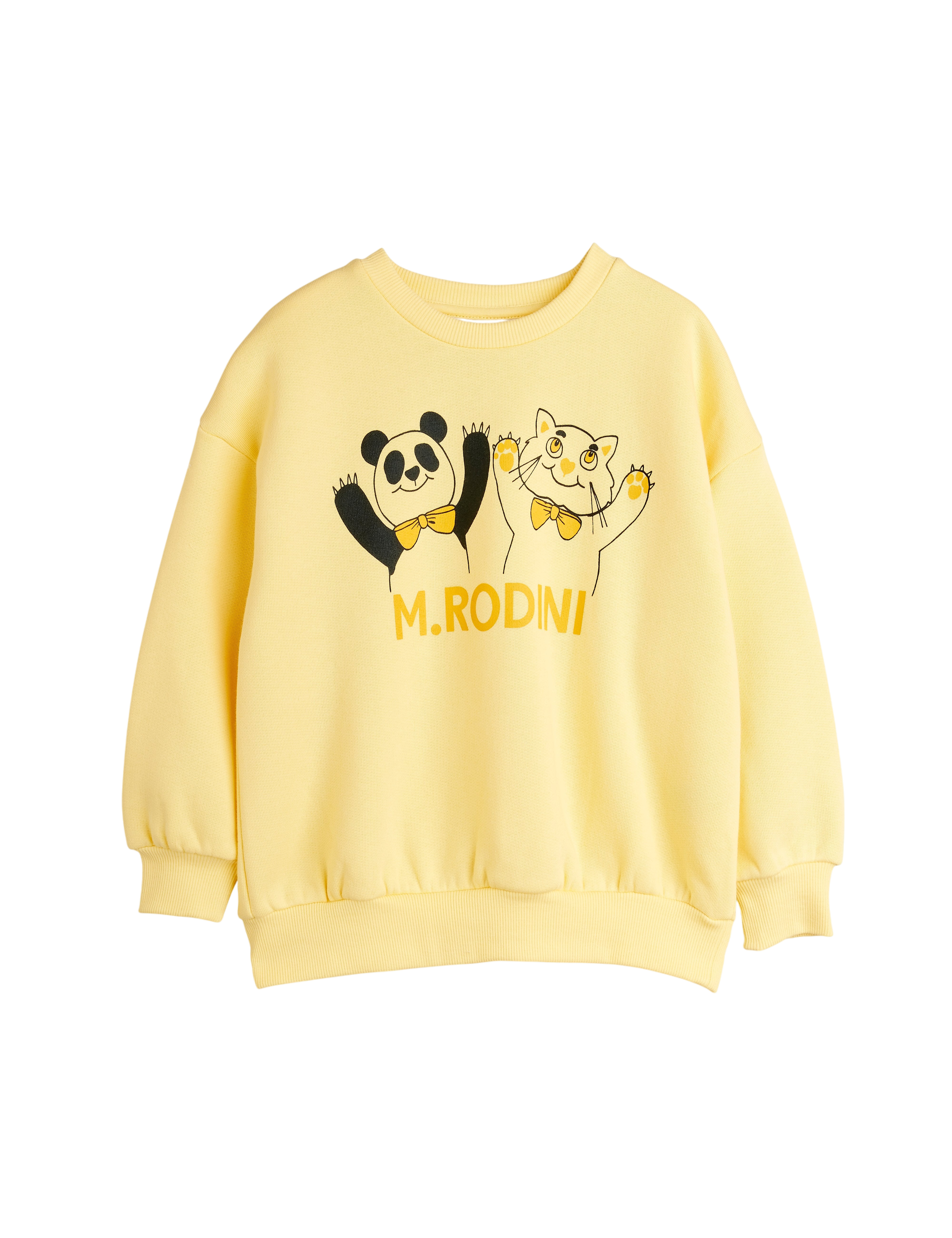 Sweatshirt Panda Cat Yellow