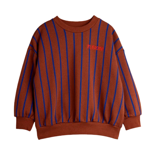 Sweat-shirt Vertical Stripe Brown