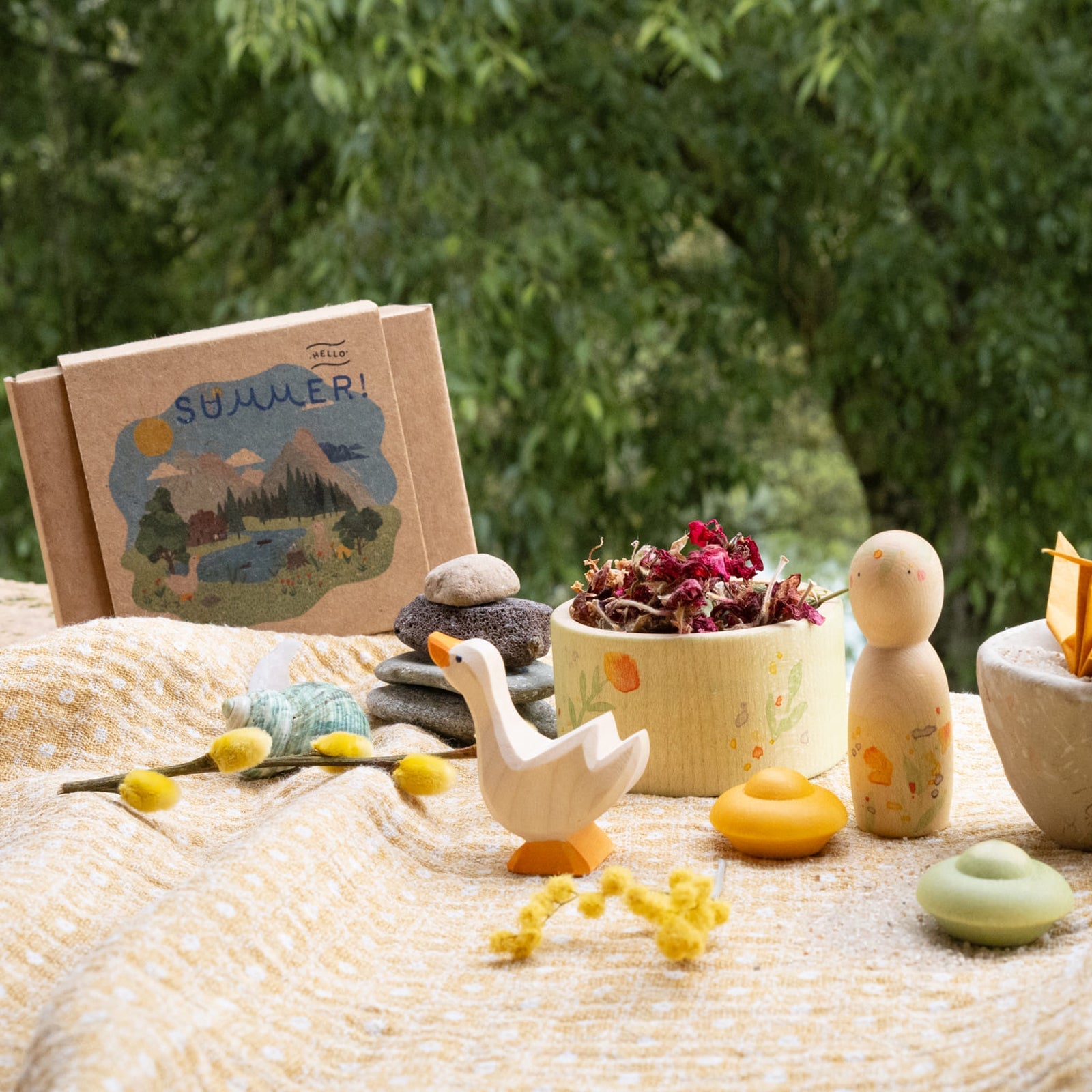 Set de figurines en bois Hello Summer Grapat x Ostheimer