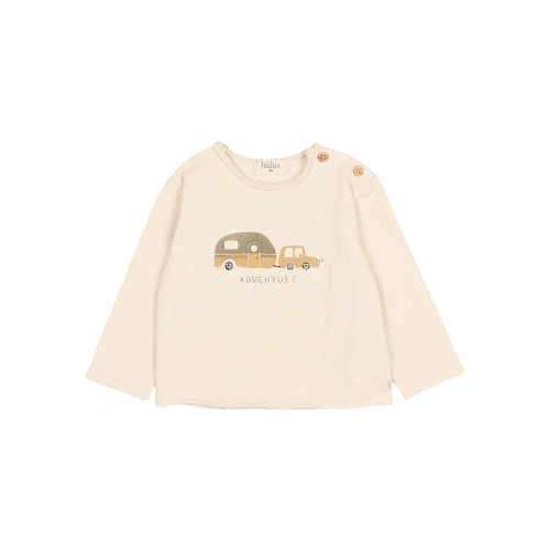 Baby Langarmshirt Adventure Ivory