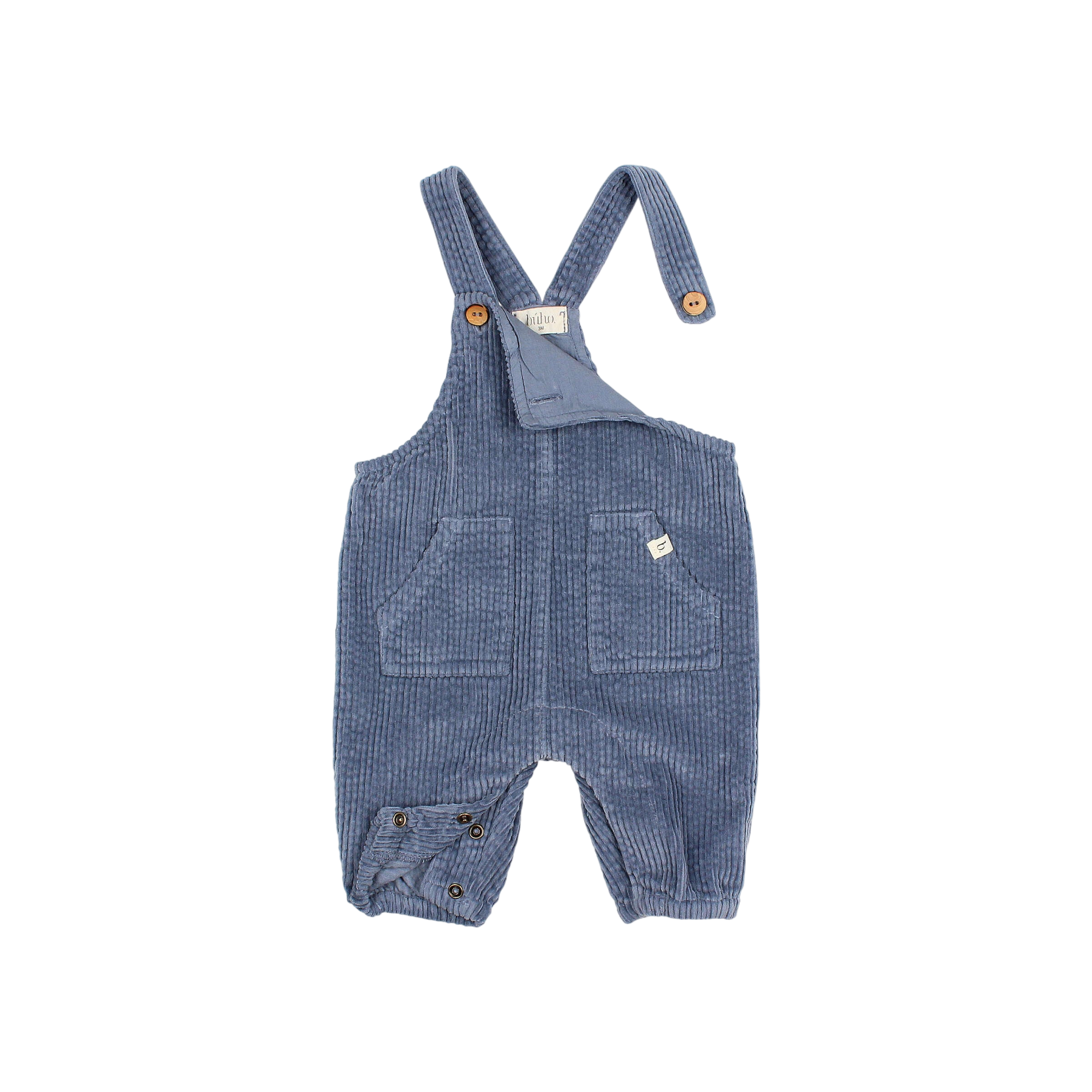 Baby Latzhosen Corduroy Artic Blue