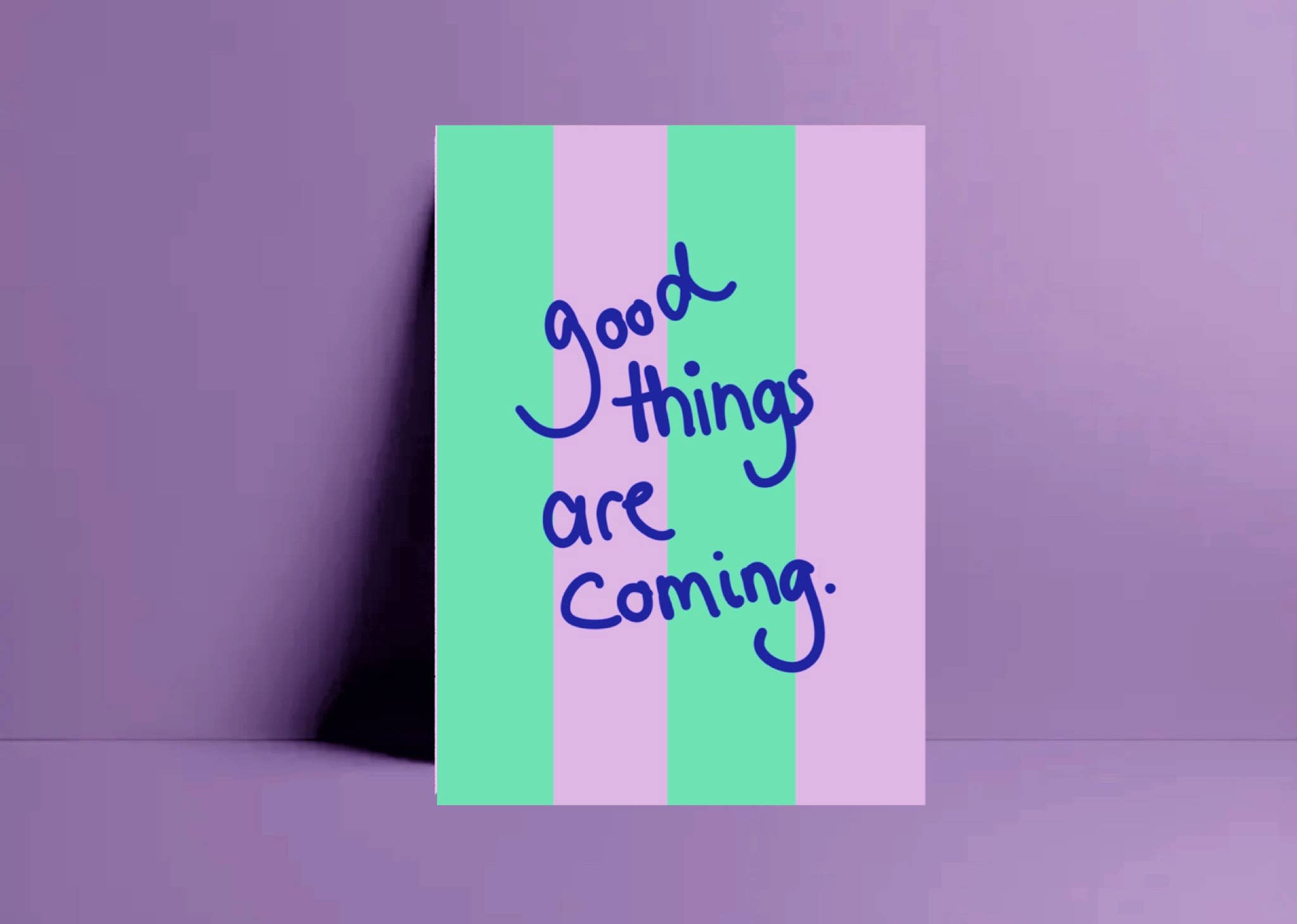 Postkarte *Good things are coming*