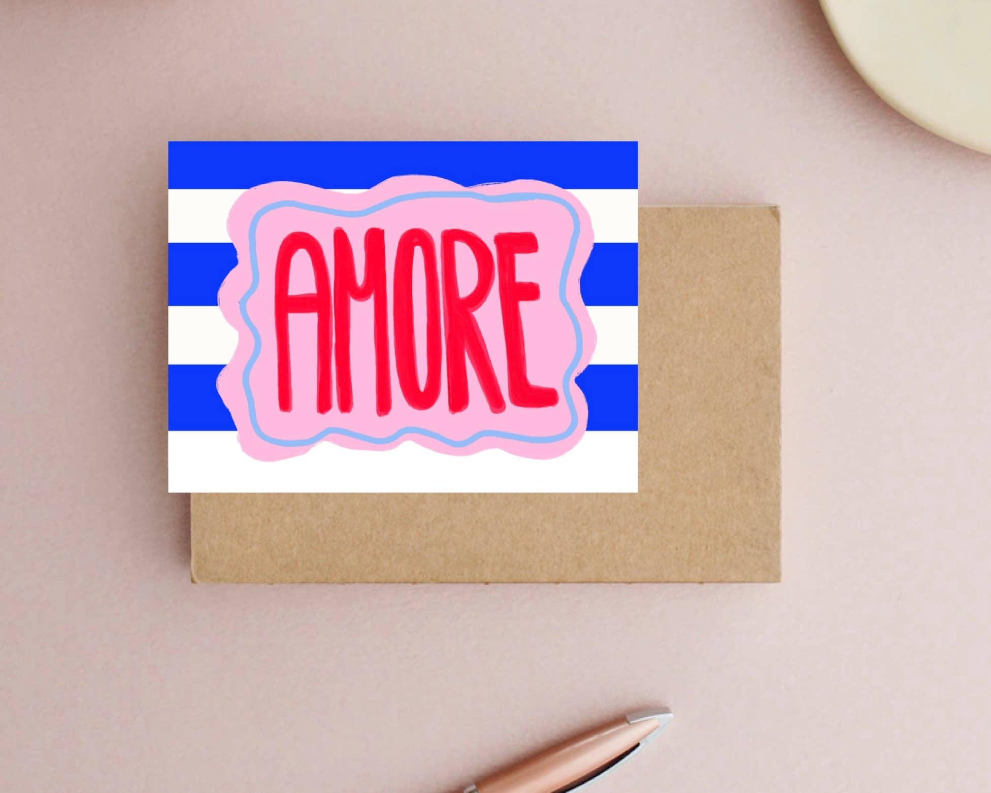 Postkarte Amore Stripes
