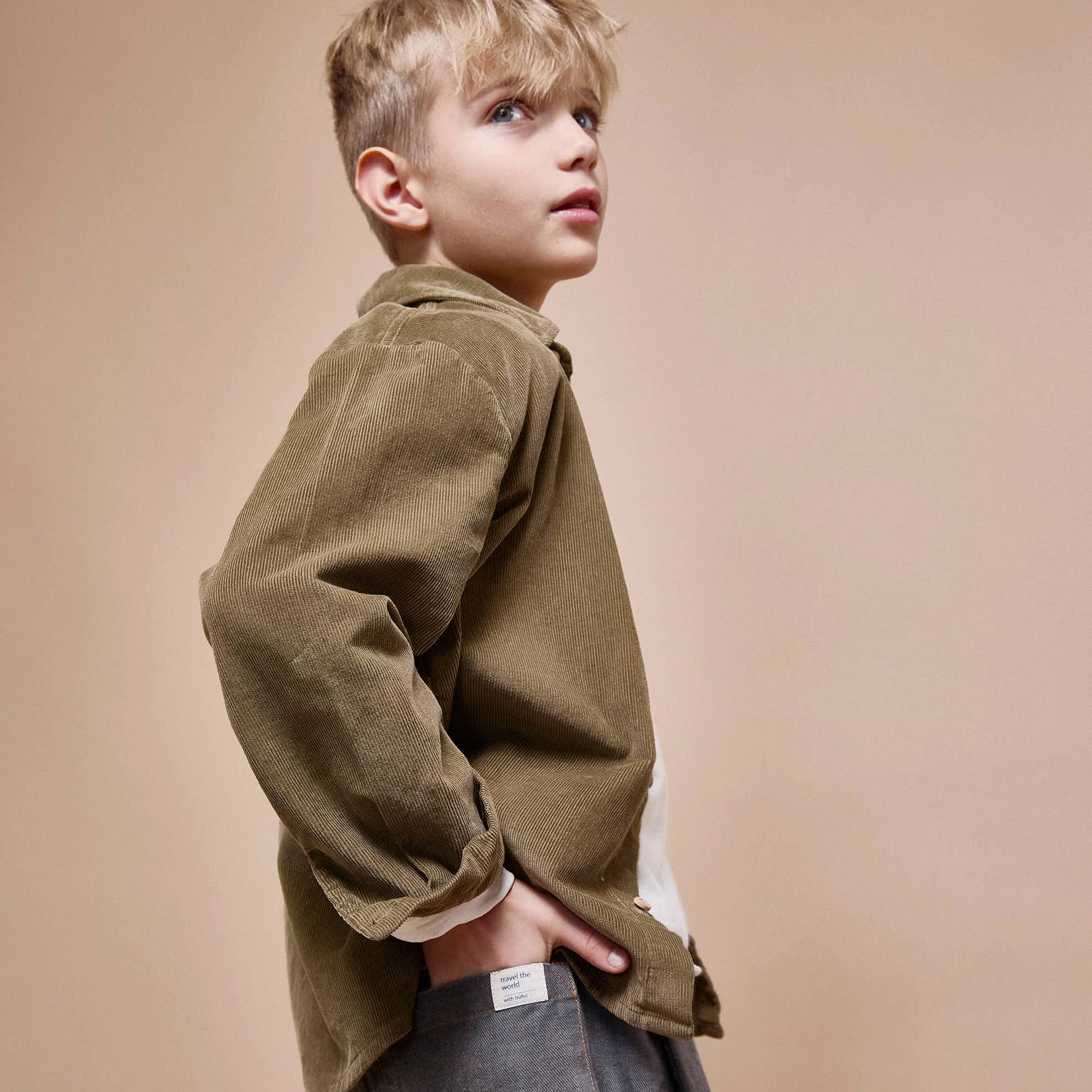 Shirt Soft Velour Khaki