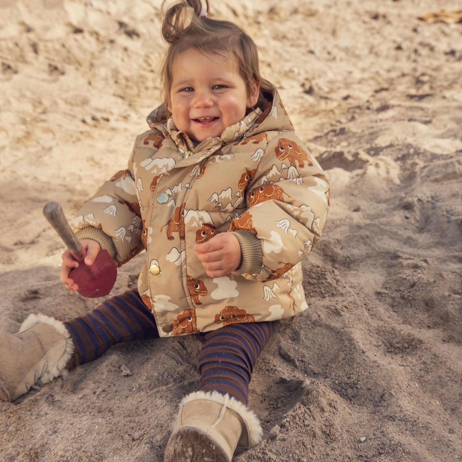 Winterjacke Mammoths Beige