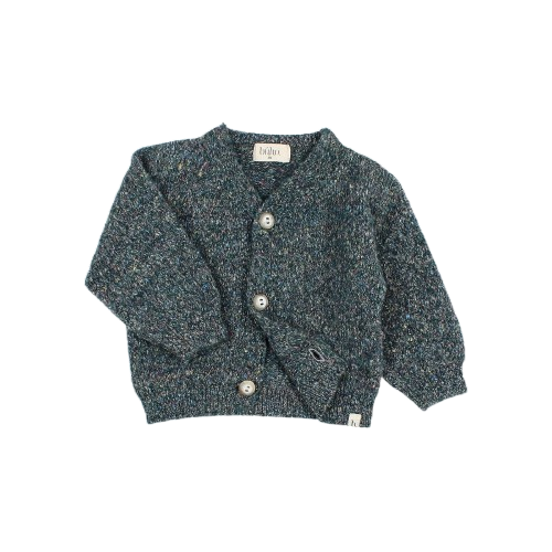 Cardigan bébé Mélange Alpine Green