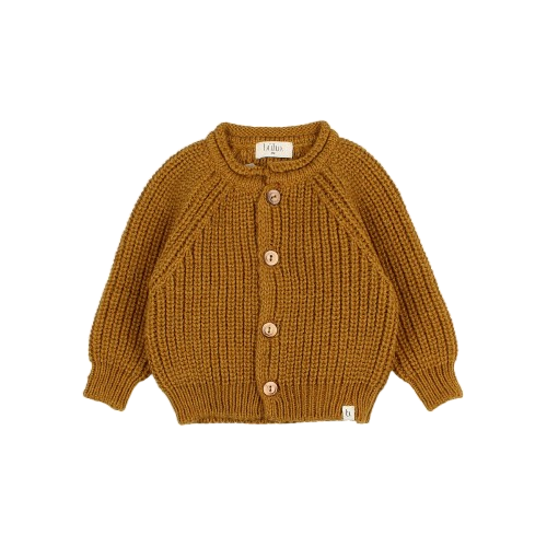 Cardigan bébé Soft Knit Ocre