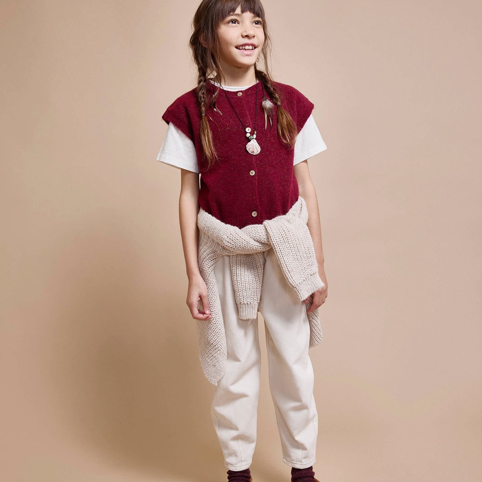 Twill Ivory Trousers