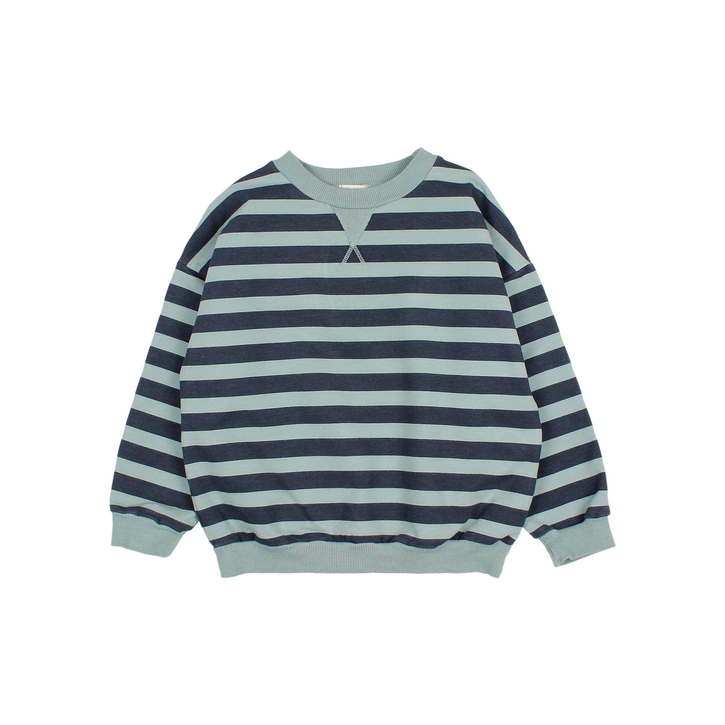 Sweat-shirt Stripes Alpine Green