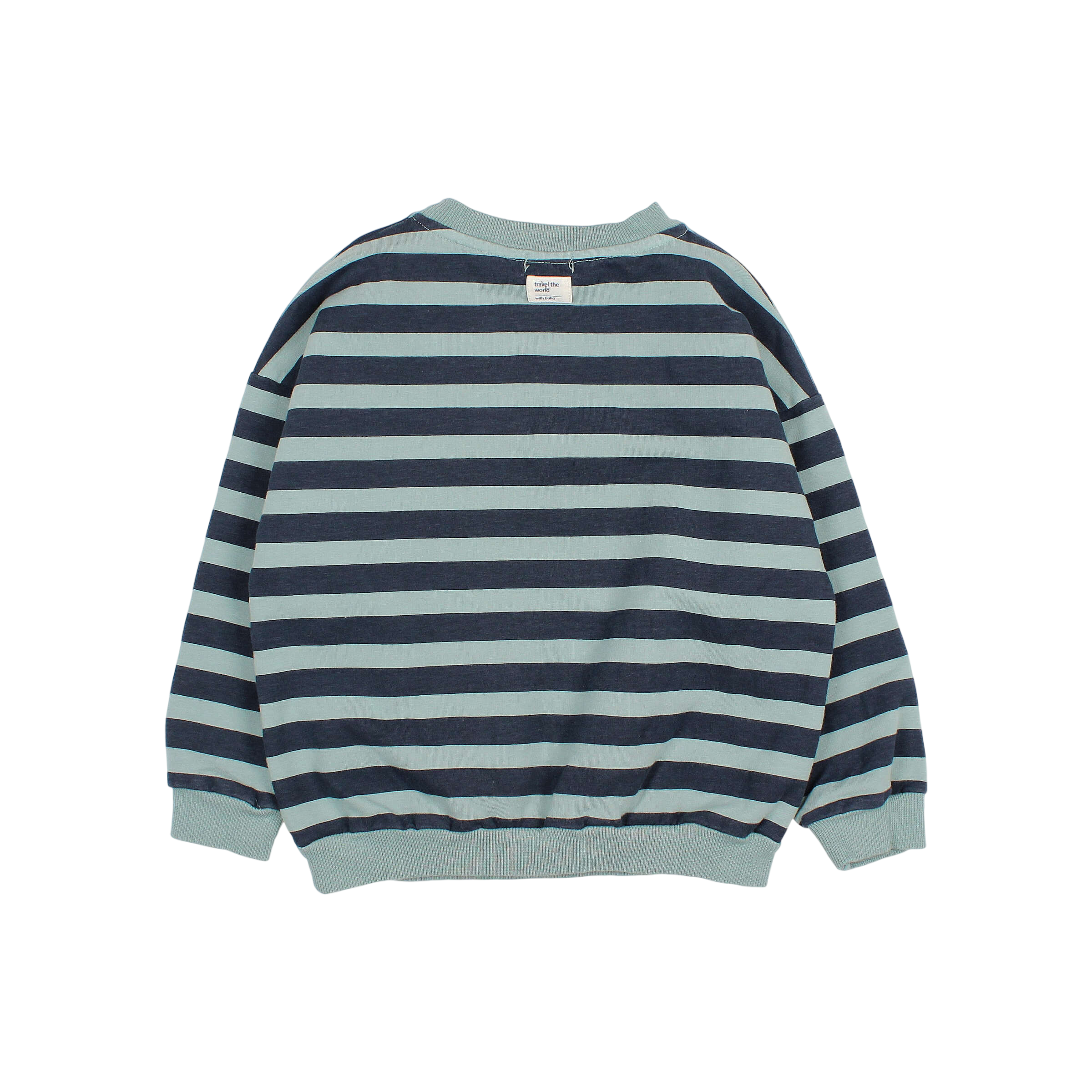 Sweat-shirt Stripes Alpine Green