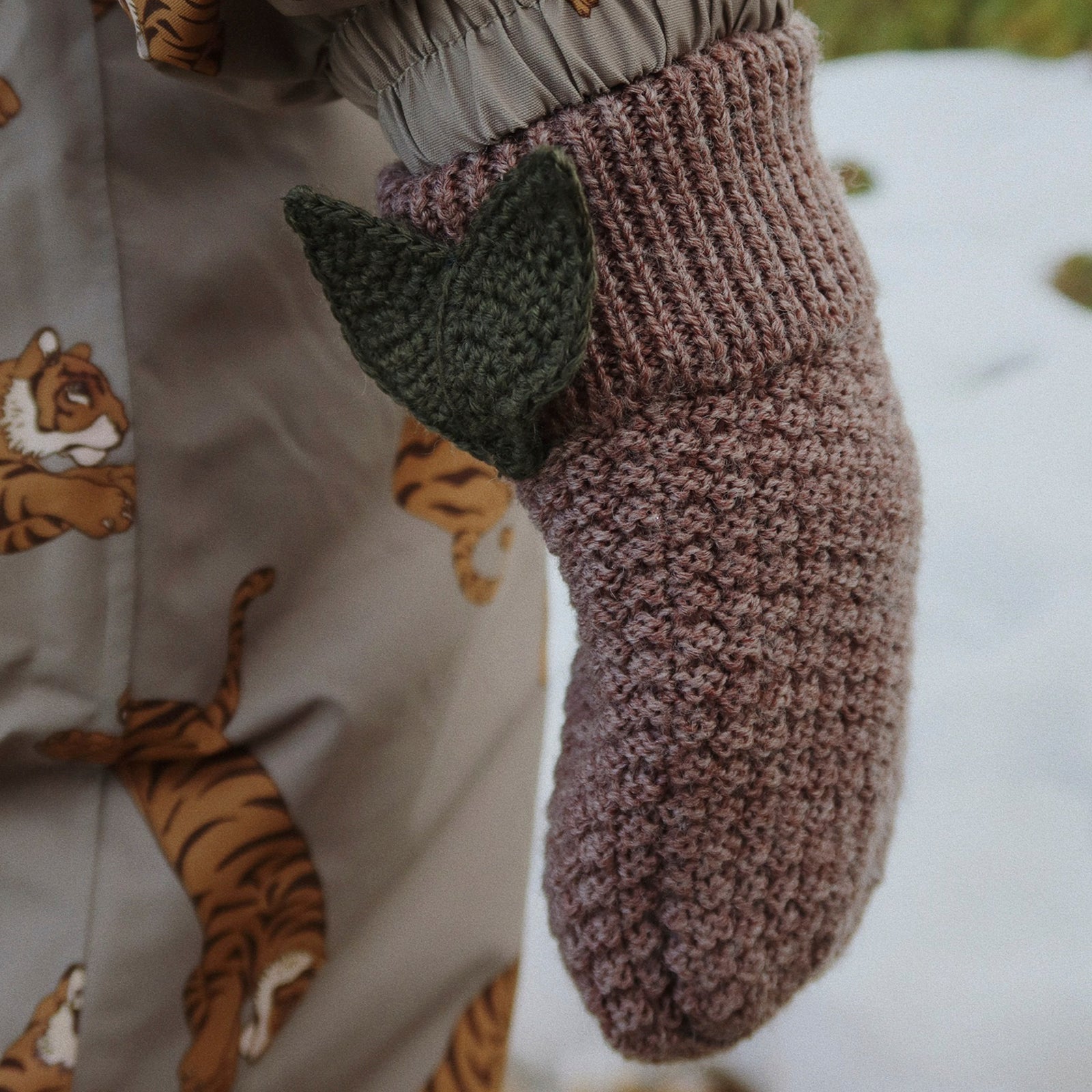 Mittens Fruity Bunny Brown Melange