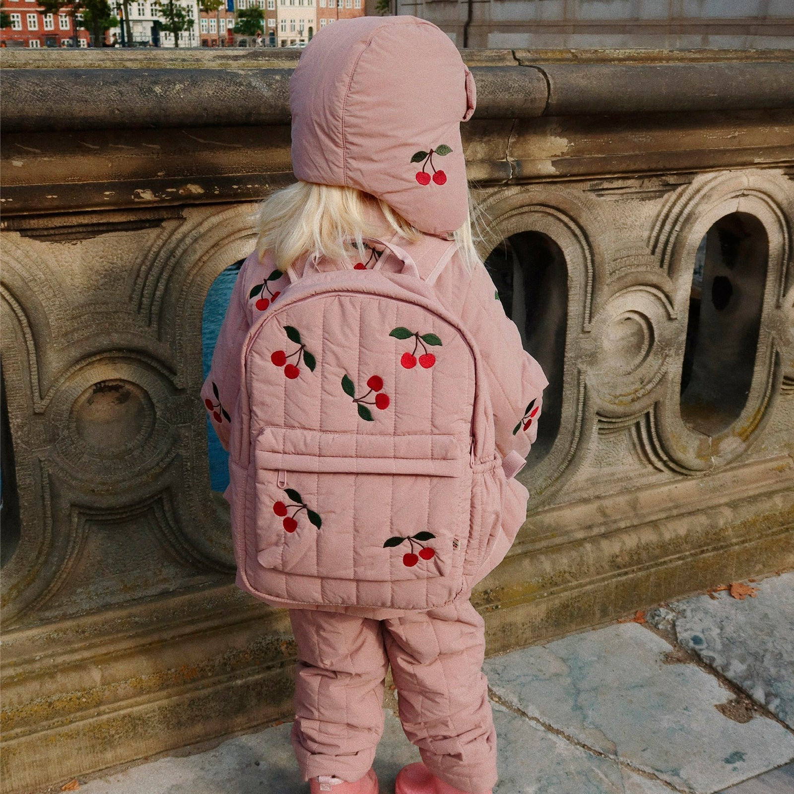 School backpack Juno Quilted Midi Twilight Mauve