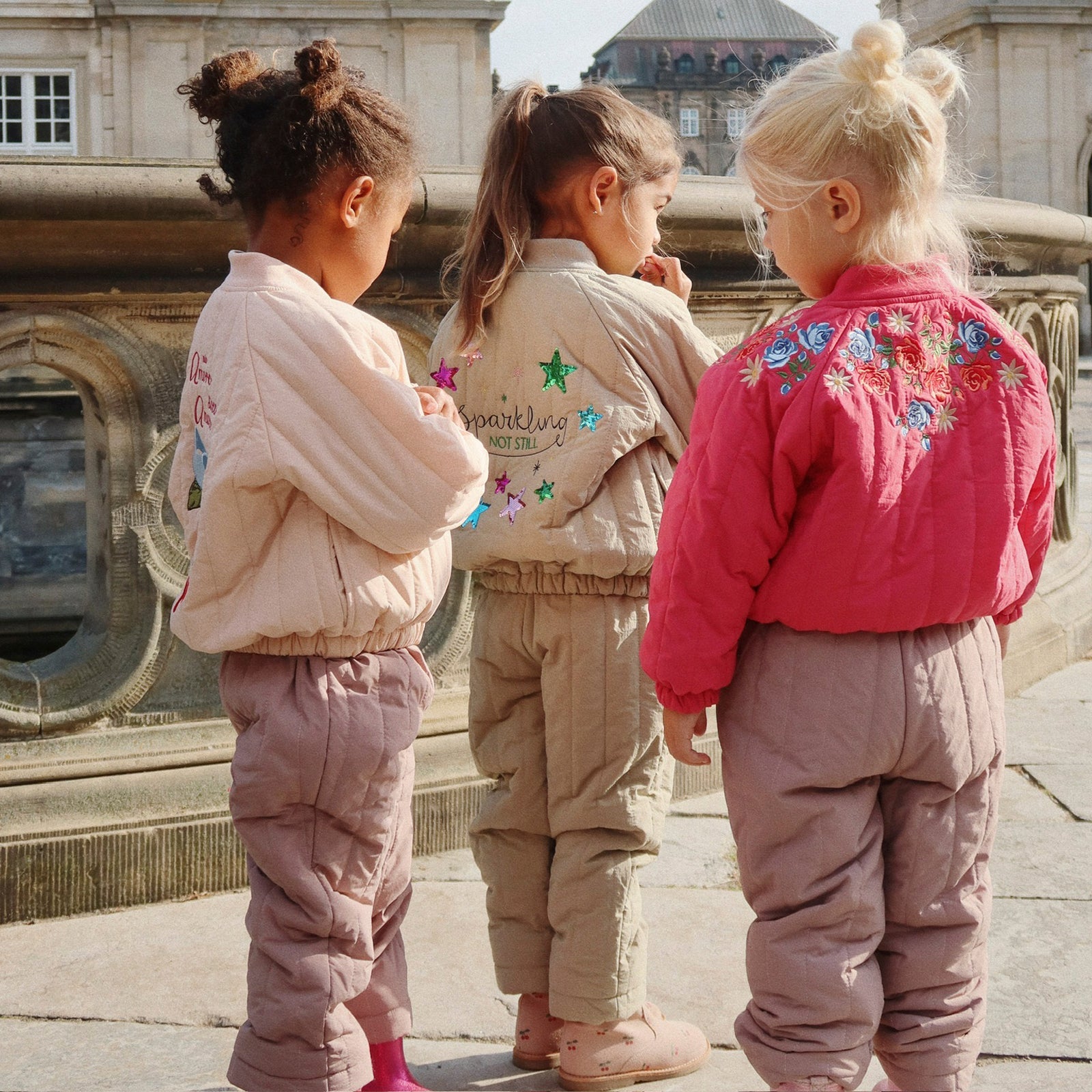 Juno Sequin Laurel Oak bomber jacket