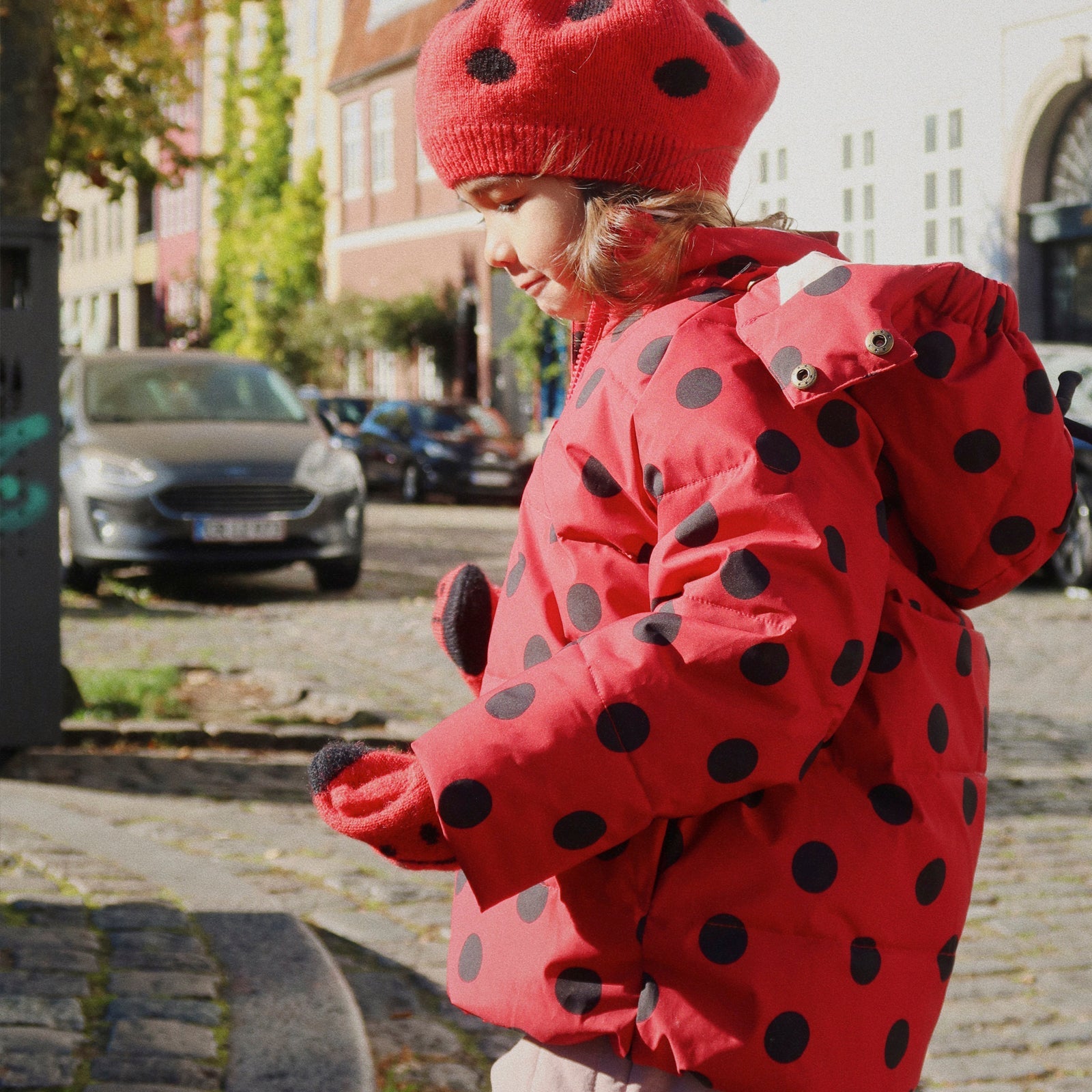 Nuka Ladybug Lady Dot winter jacket