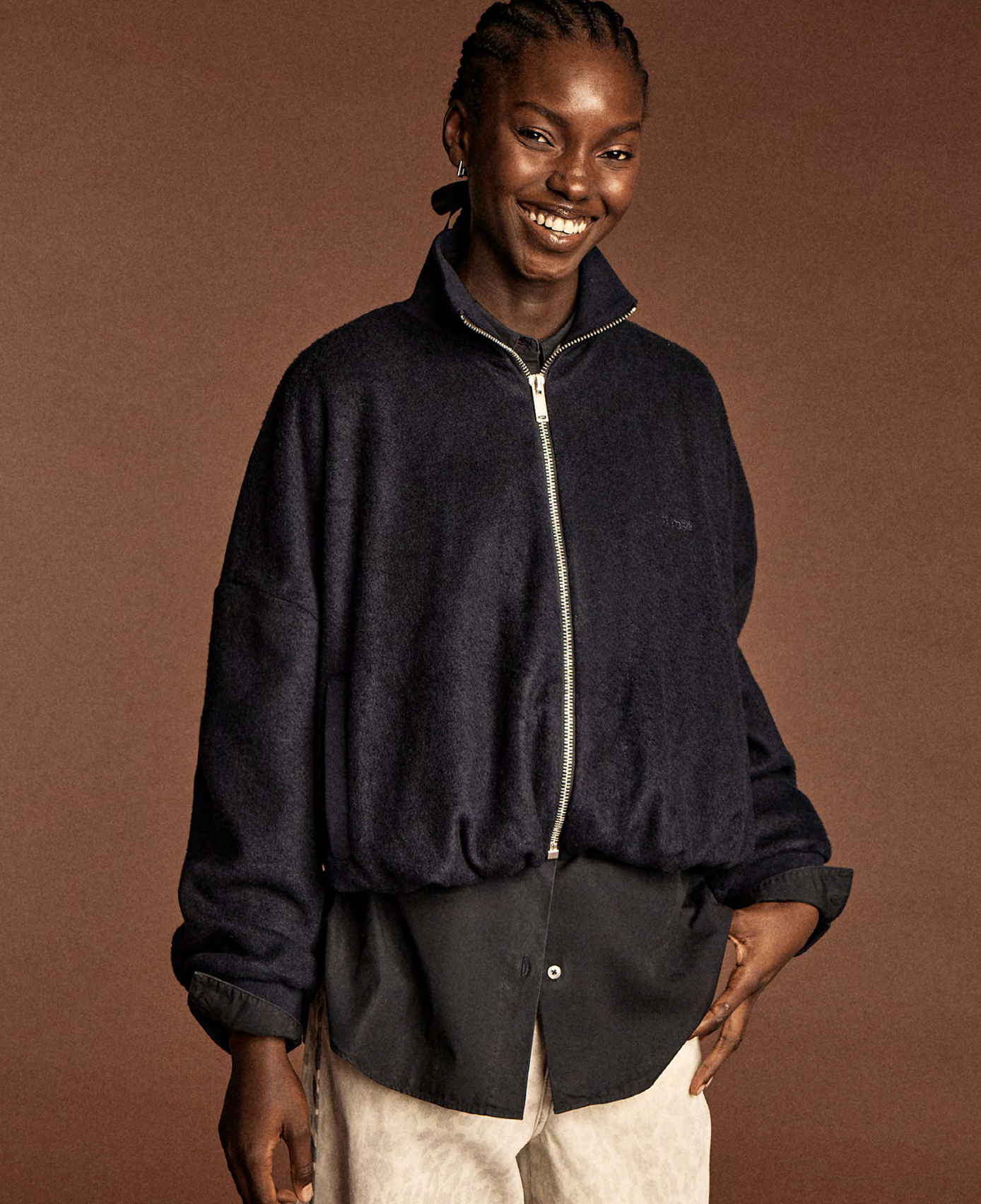 Sweatshirt jacket Tallis52 Navy