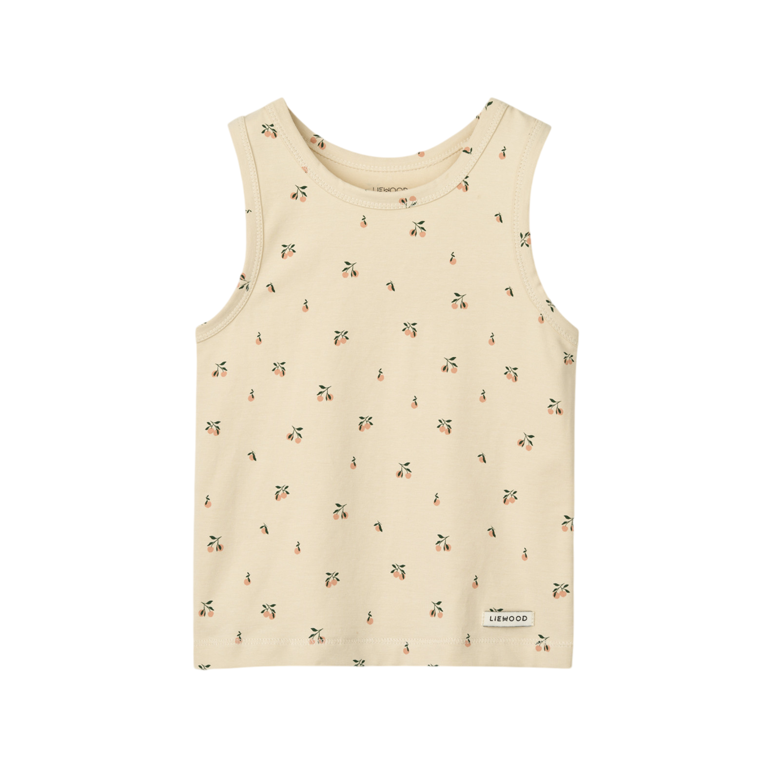 Top set of 2 Faris Printed Mini Peach Sea Shell Stripe Mix