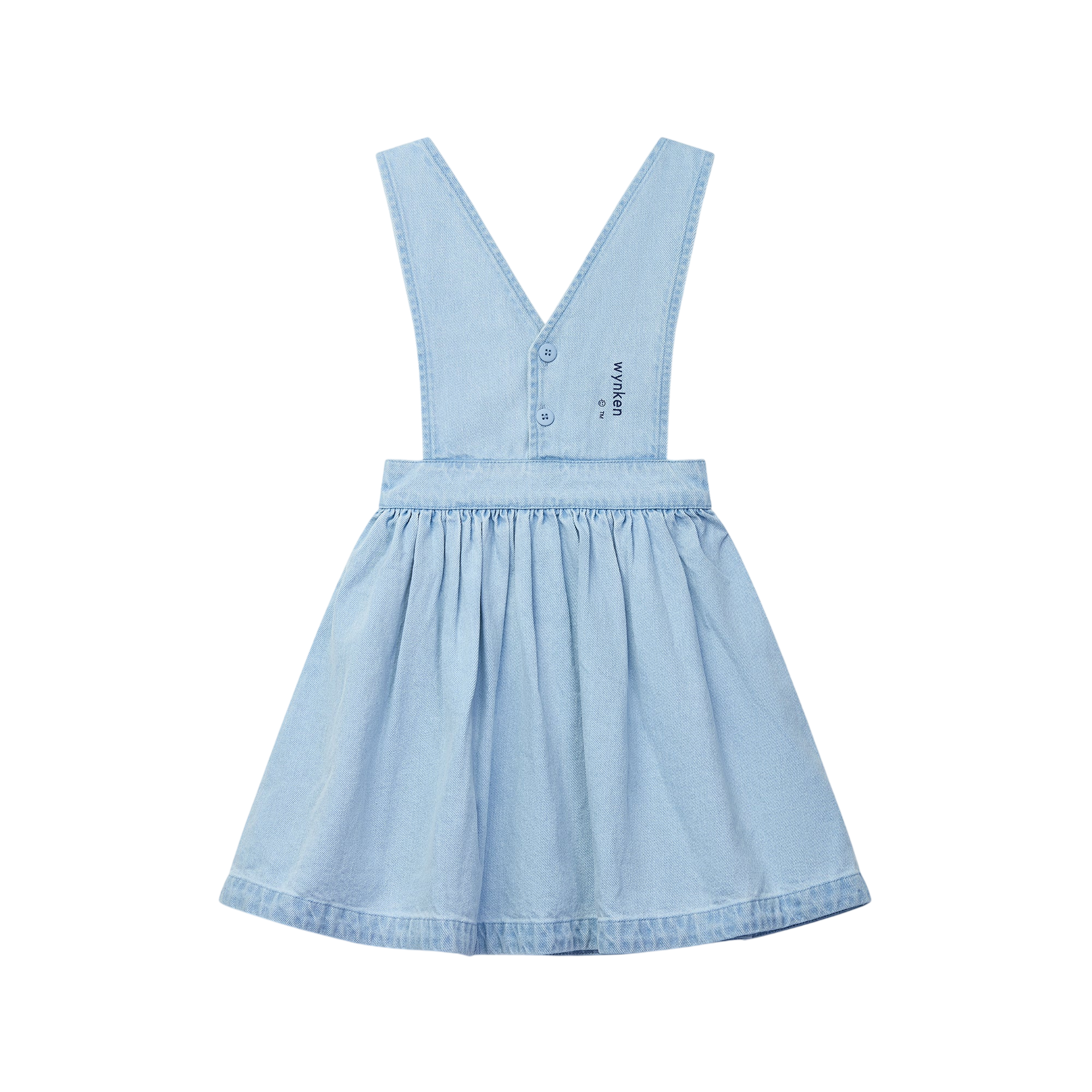 Dress Annka Pinafore Pale Bleached Wash