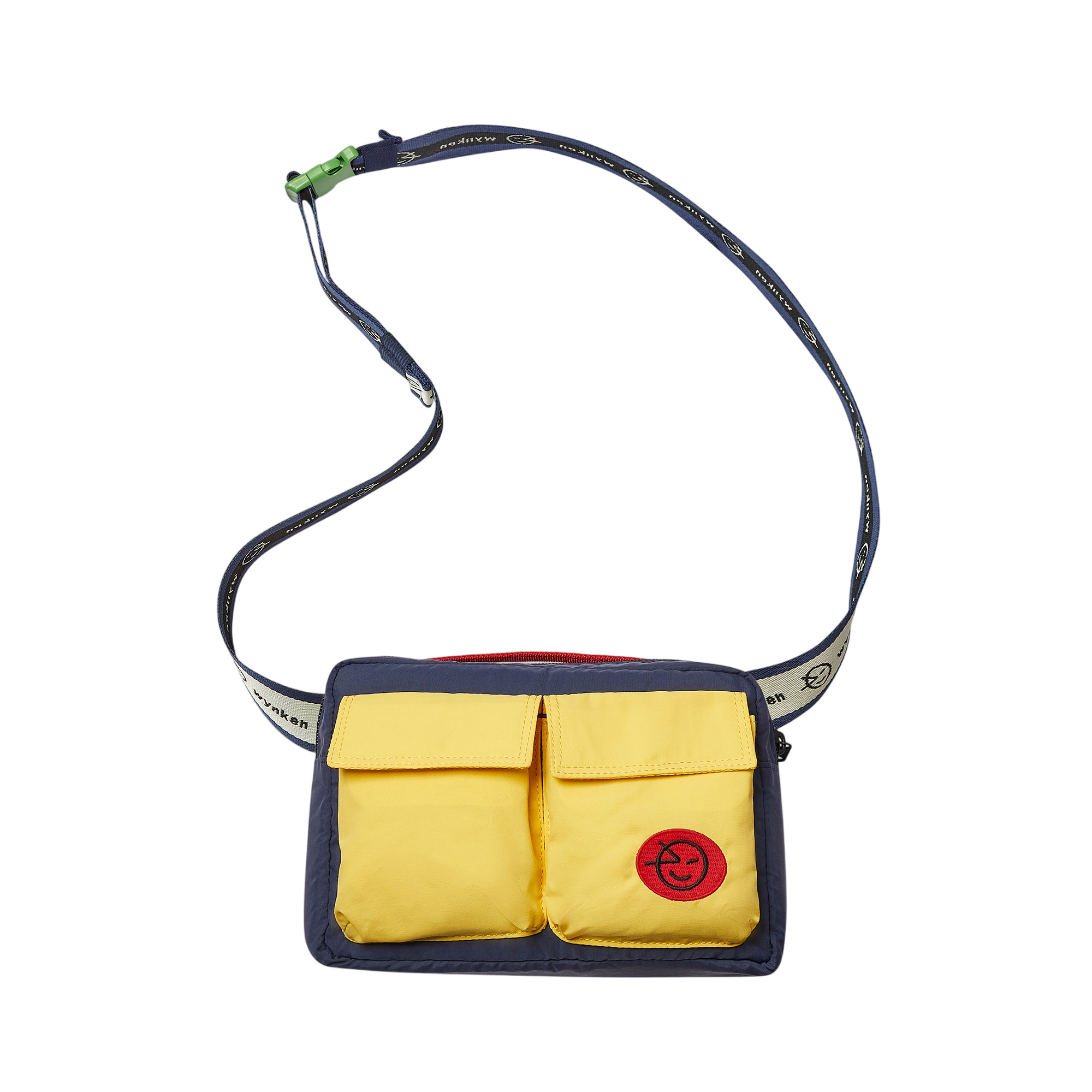 Handbag Duo Pocket Soft Yellow Navy