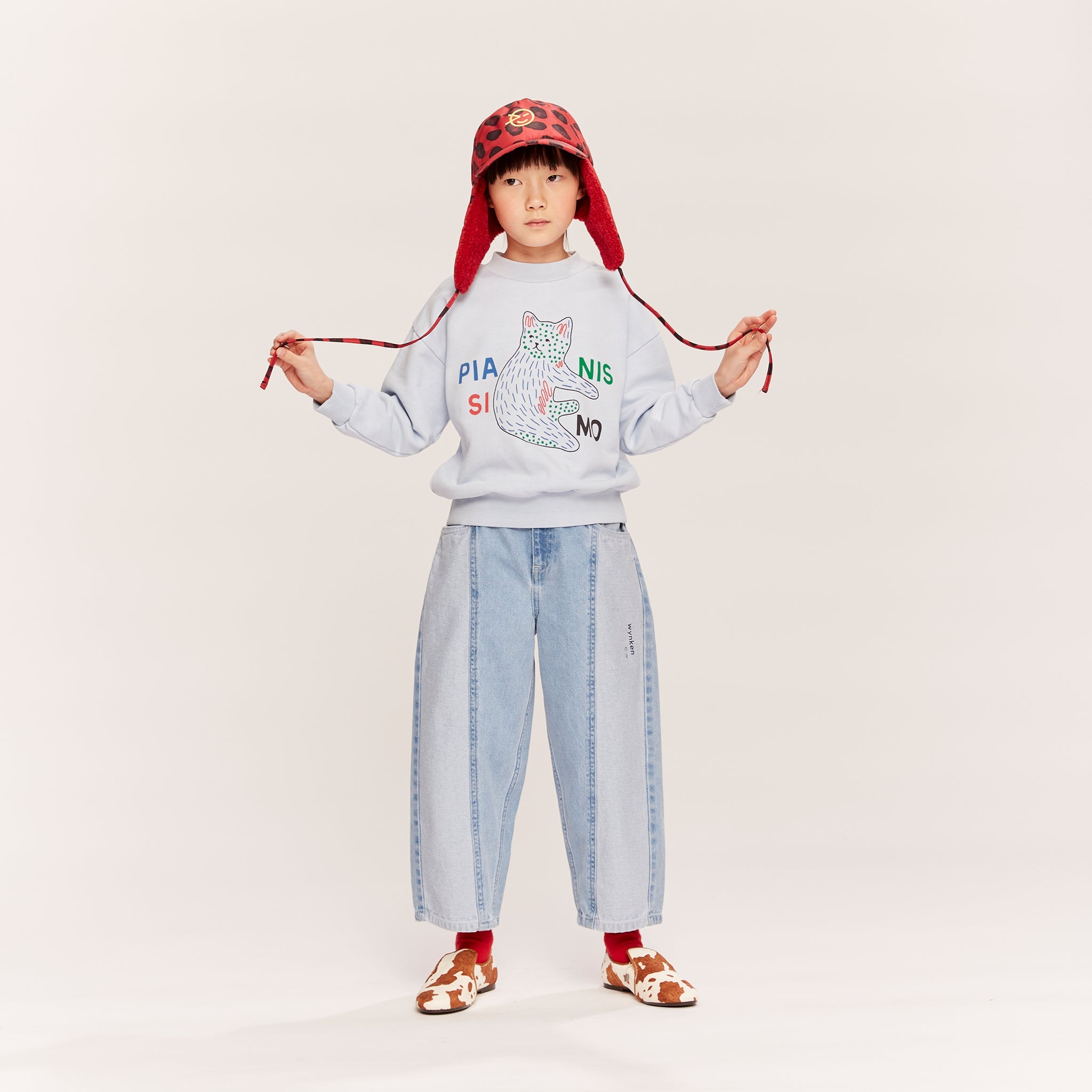 Sweat-shirt Kukka Bird Blue Cat