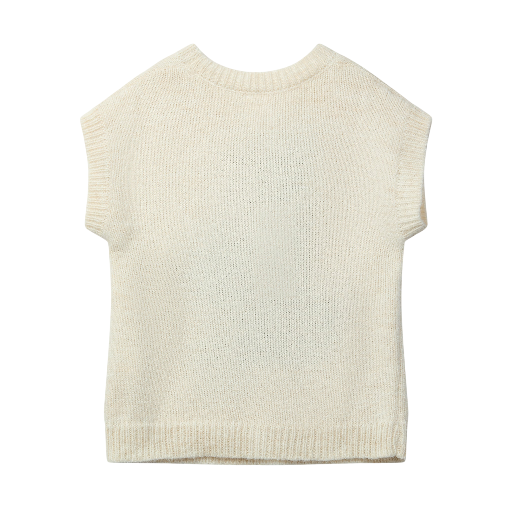 Paws Ecru Bright Green vest