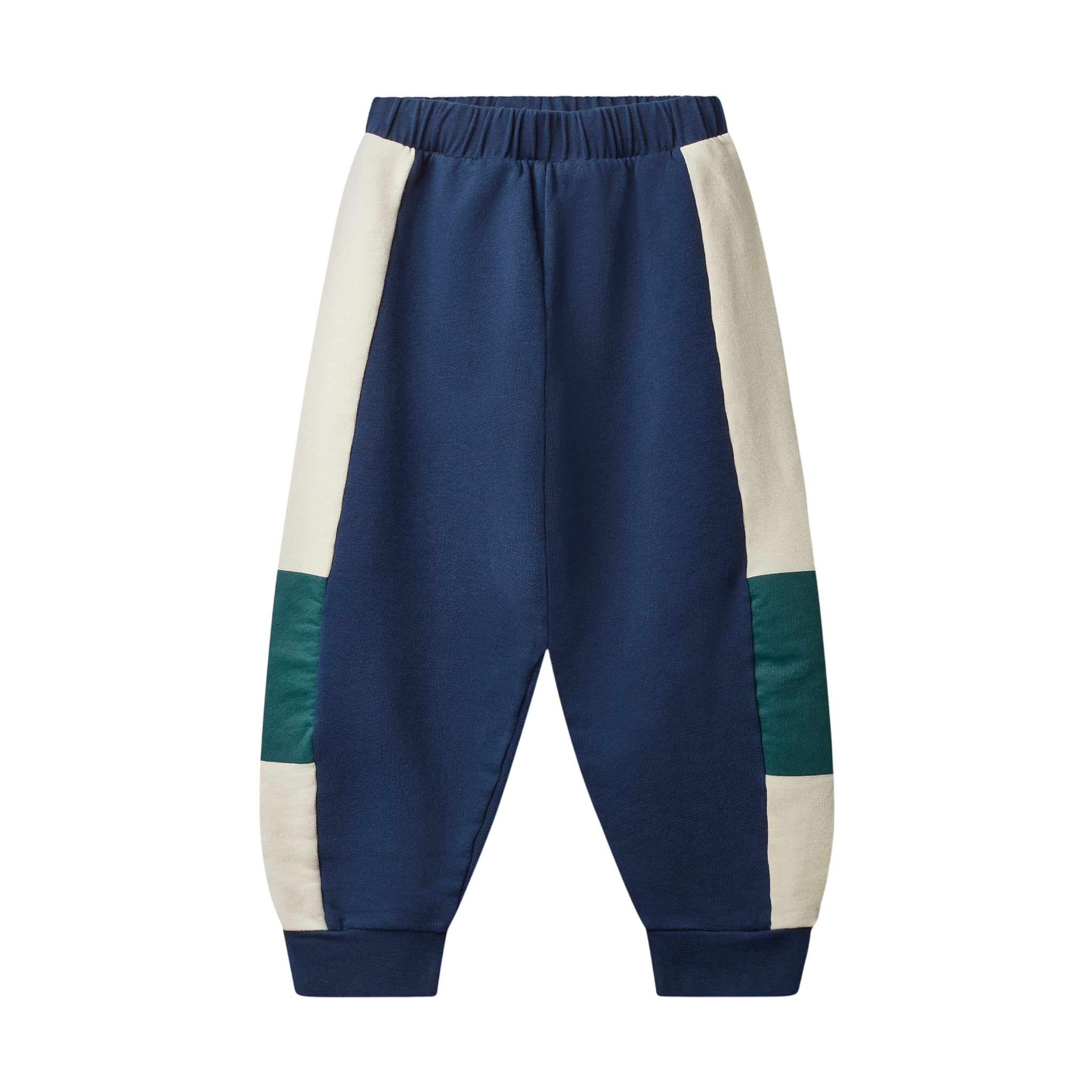 Hose Wynk Panel Navy Green Cream