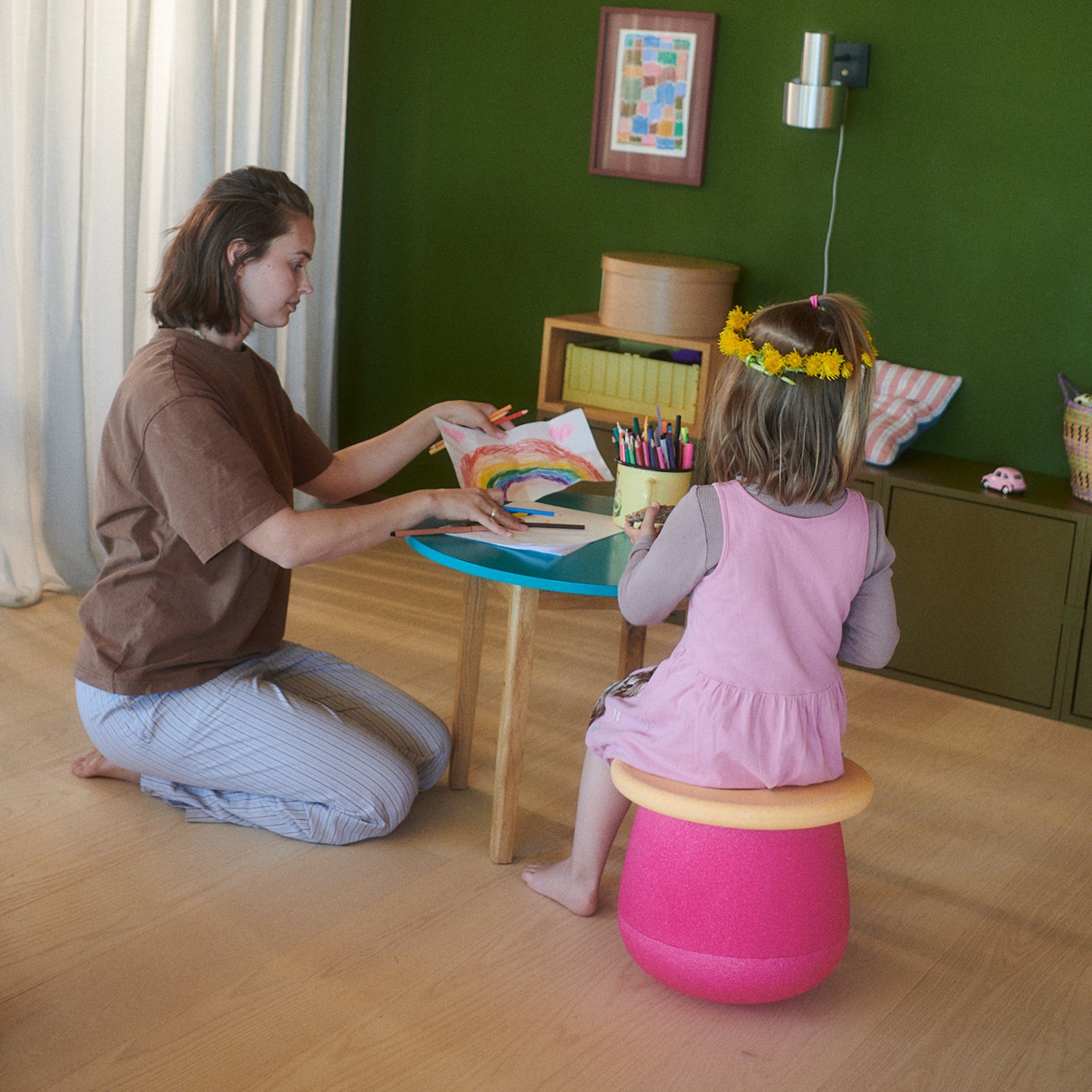 Pierre à empiler Base rose