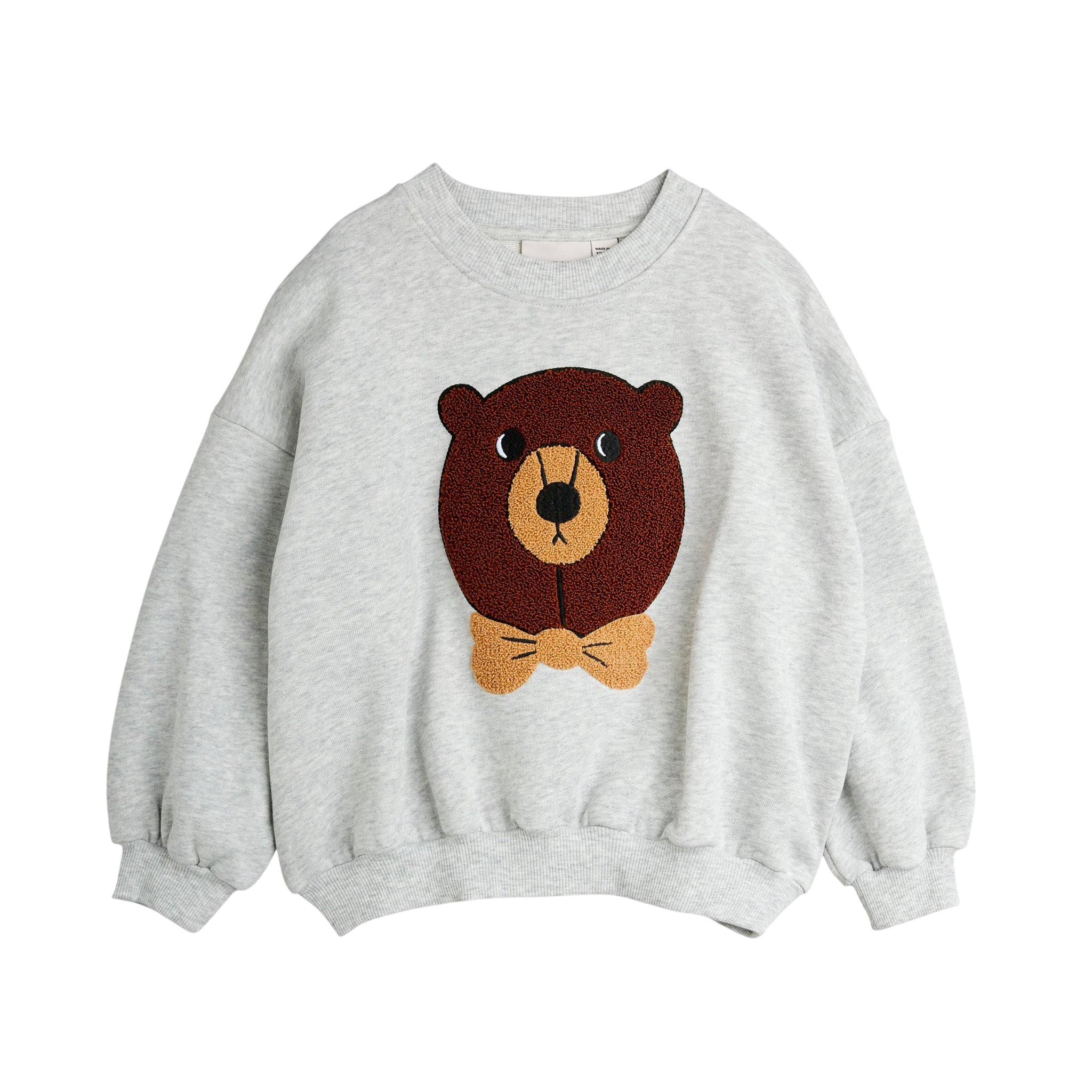 Sweat-shirt Bear Chenille Grey Melange