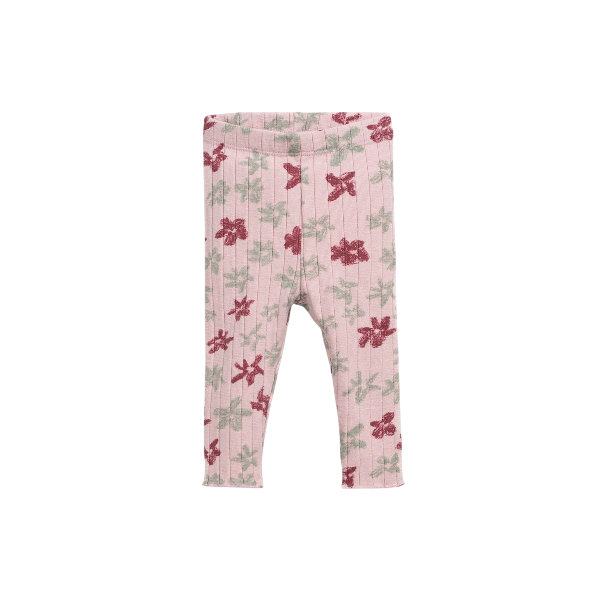 Baby Leggings Rib Rose