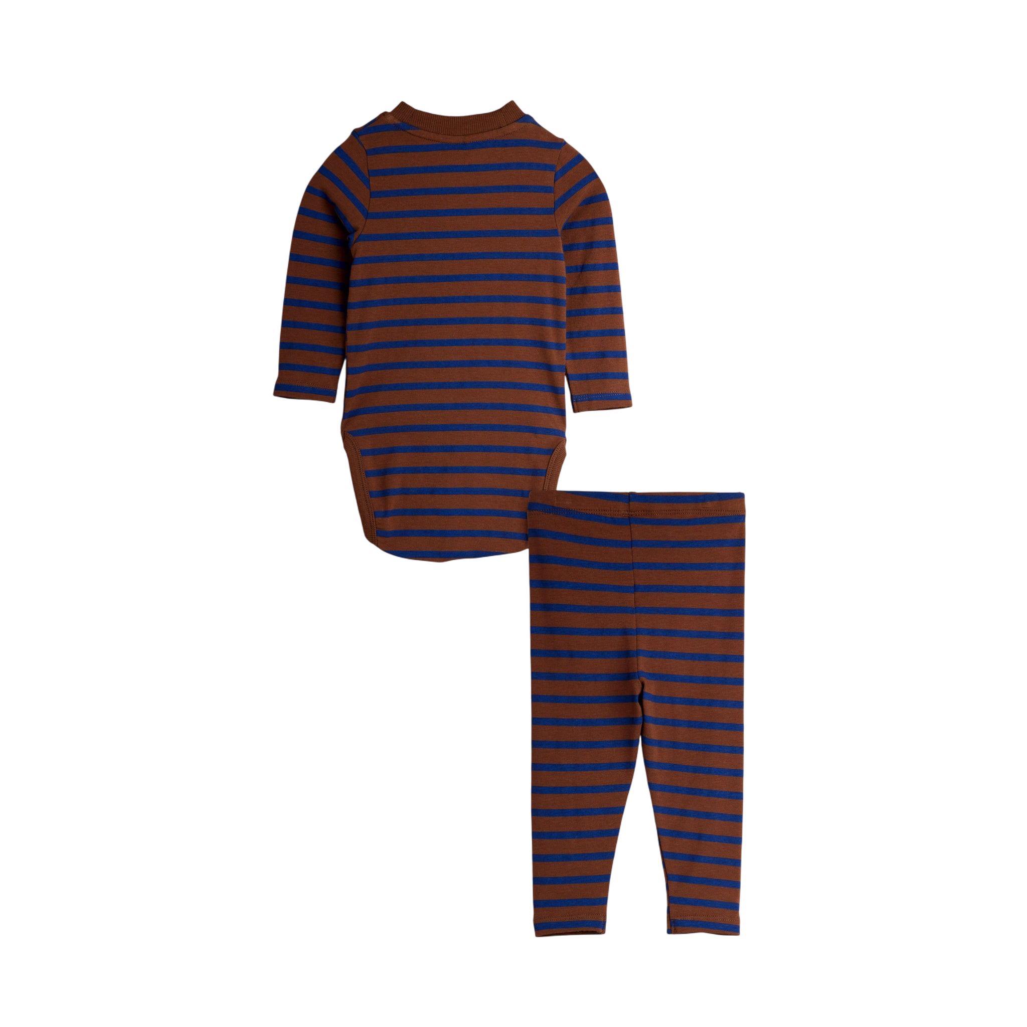 Ensemble bébé Stripe Bird Patch Brown