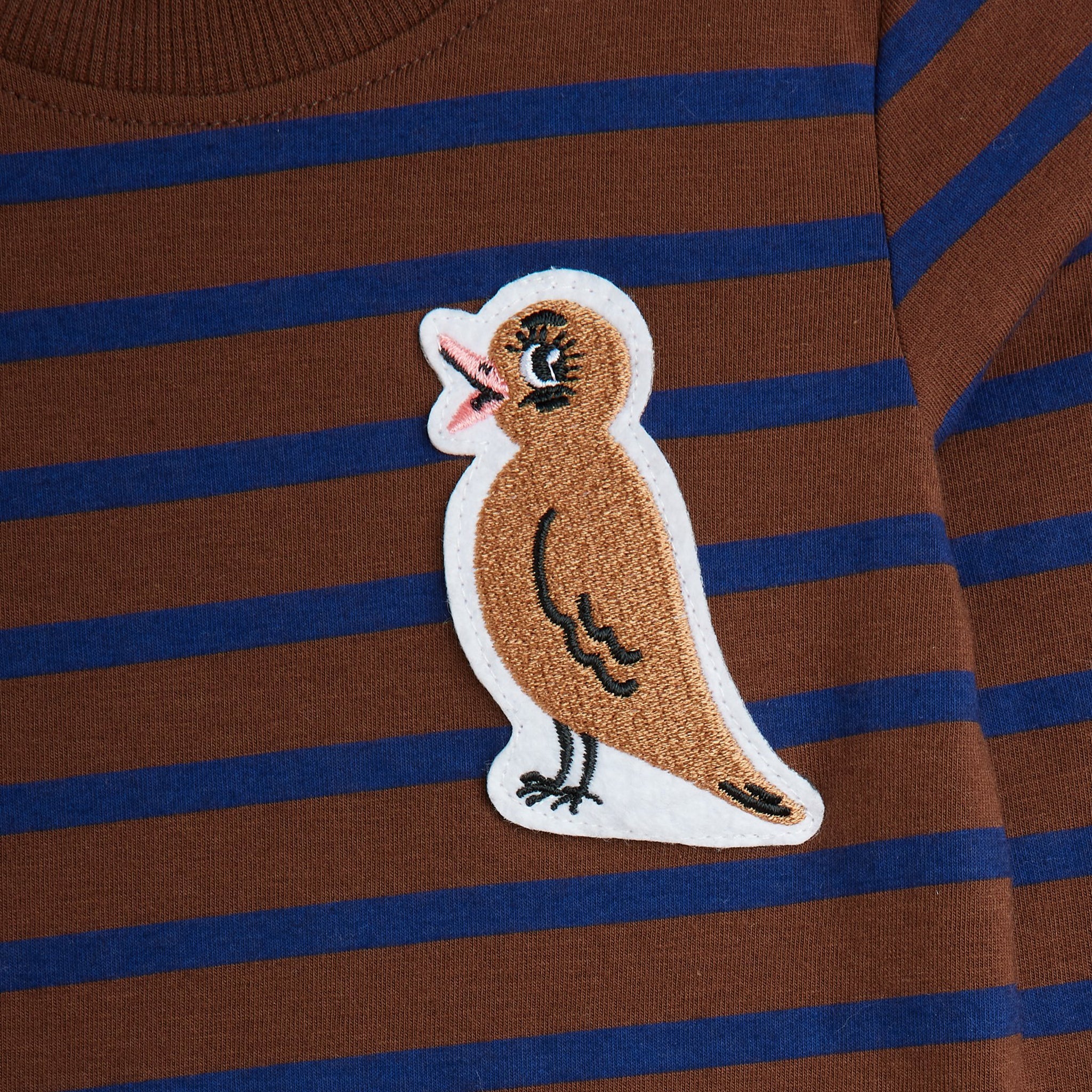 Ensemble bébé Stripe Bird Patch Brown