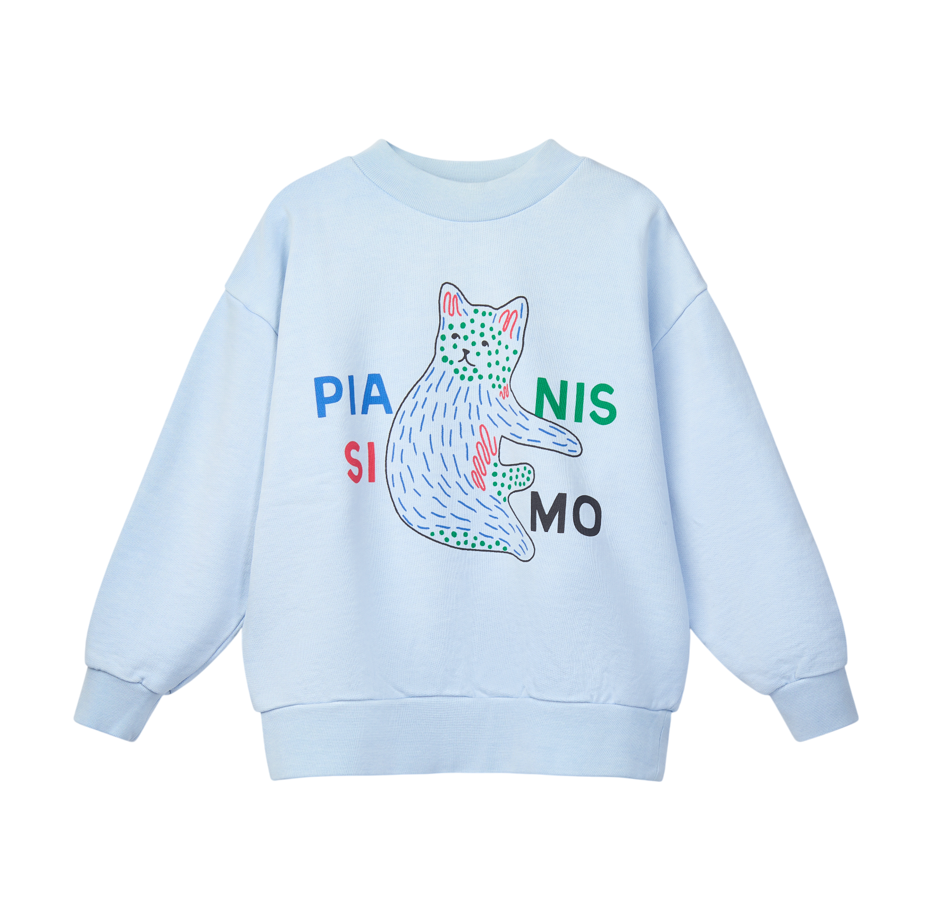 Sweat-shirt Kukka Bird Blue Cat