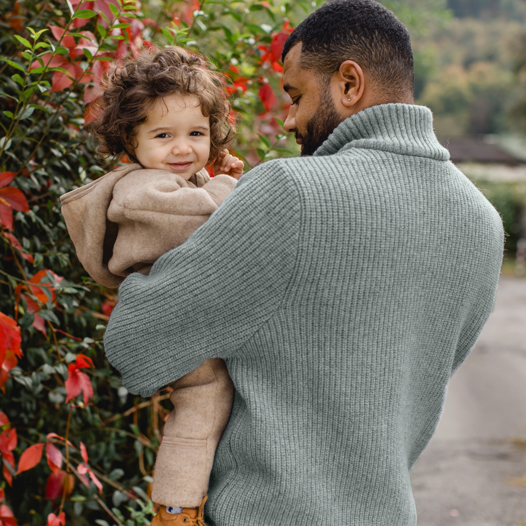 Engel Natur Baby Overall aus Merinowolle Sand Melange