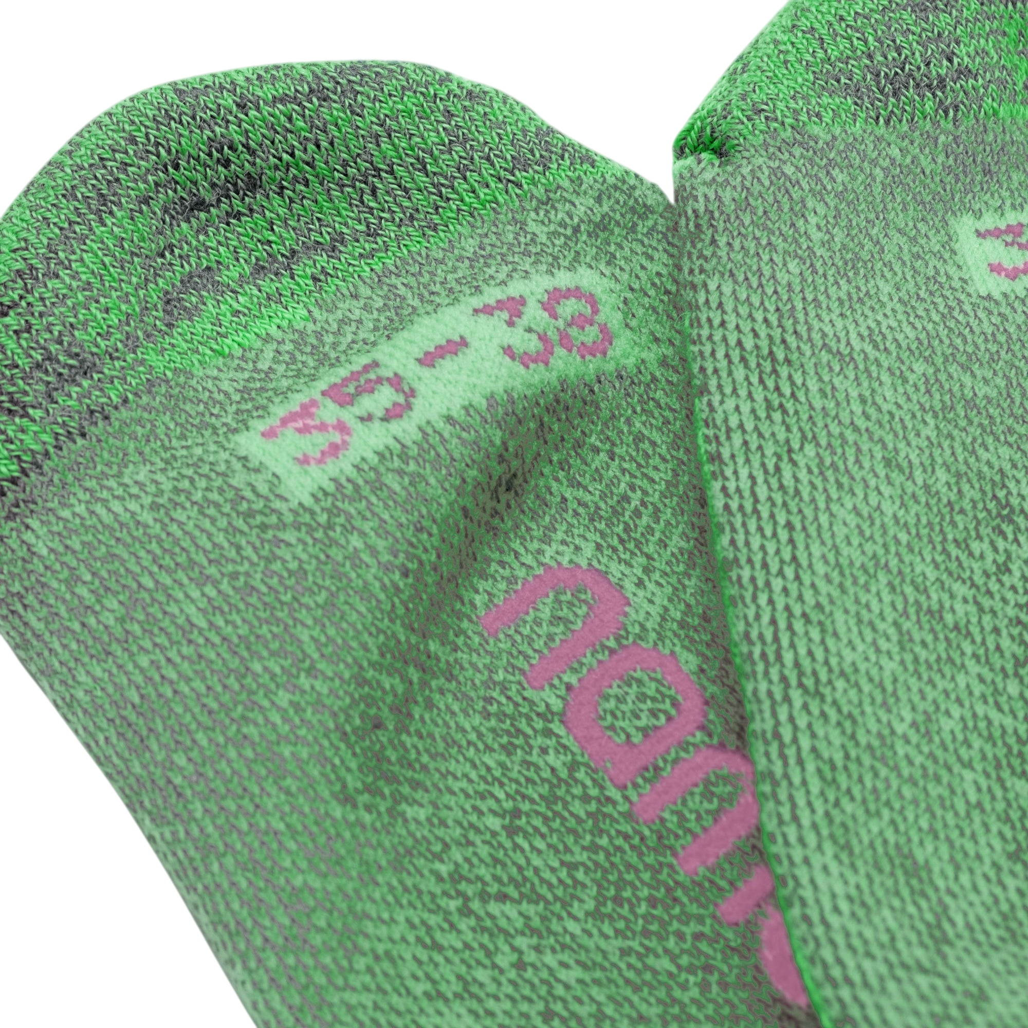 Skisocken Clouds Merino Rana Green / Ruby Red