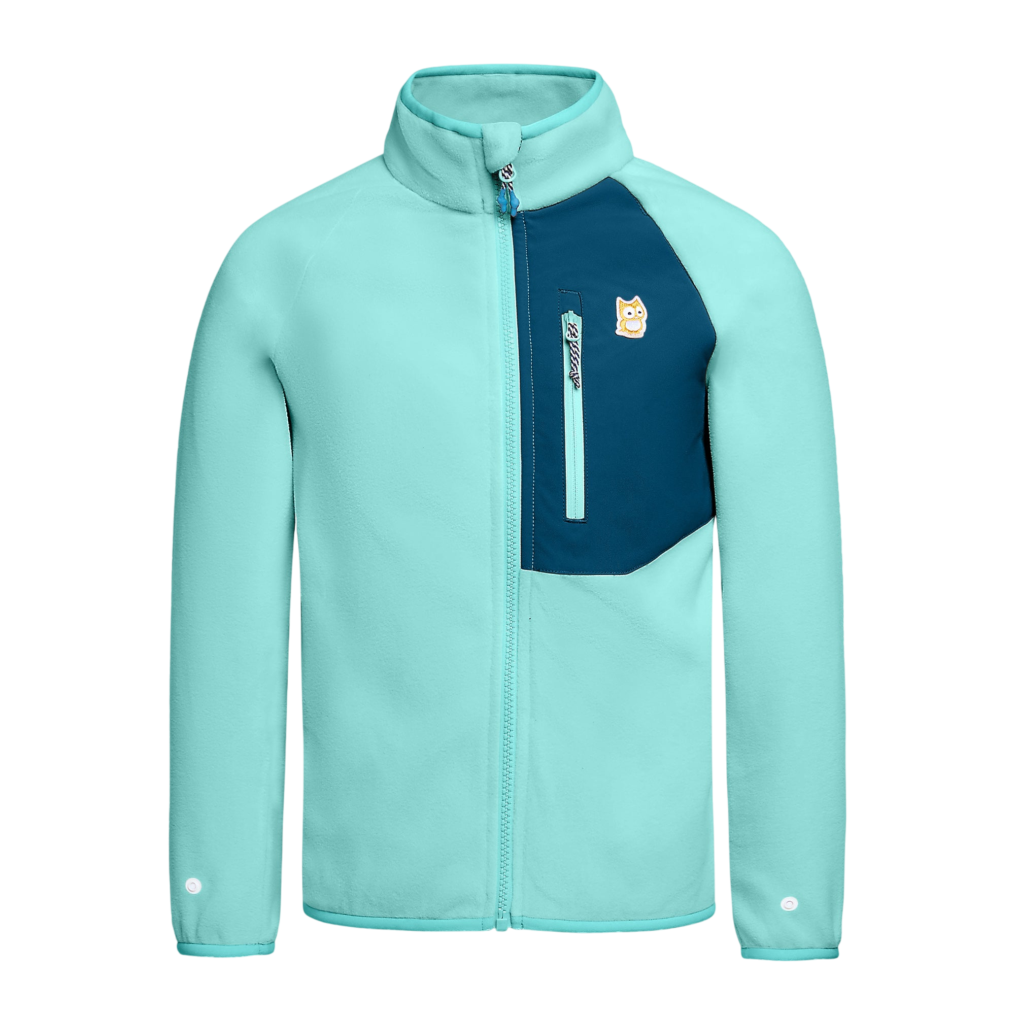 Bio-Fleecejacke Avan Manbali blue / Deep petrol