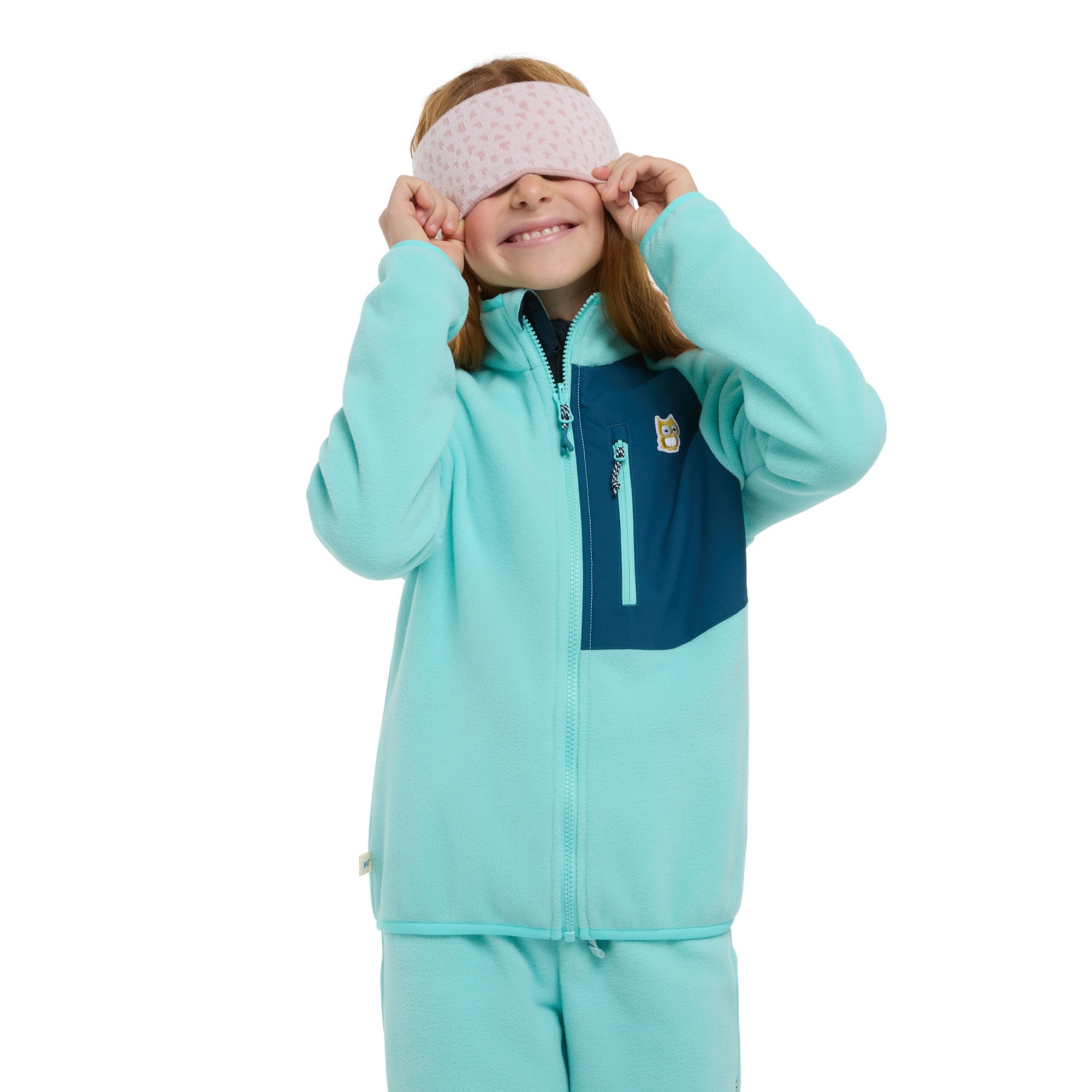 Veste polaire bio Avan Manbali blue / Deep petrol