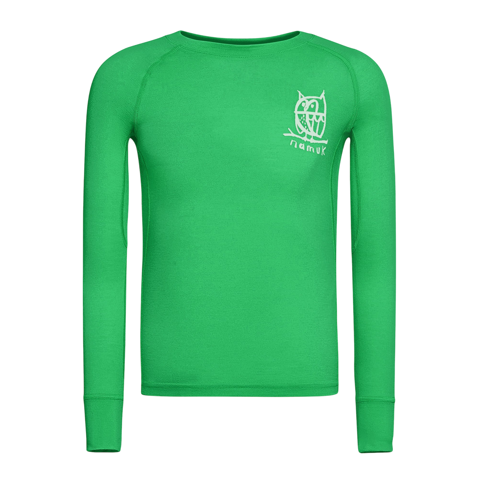 Longsleeve Uil Merino Elo Rana green