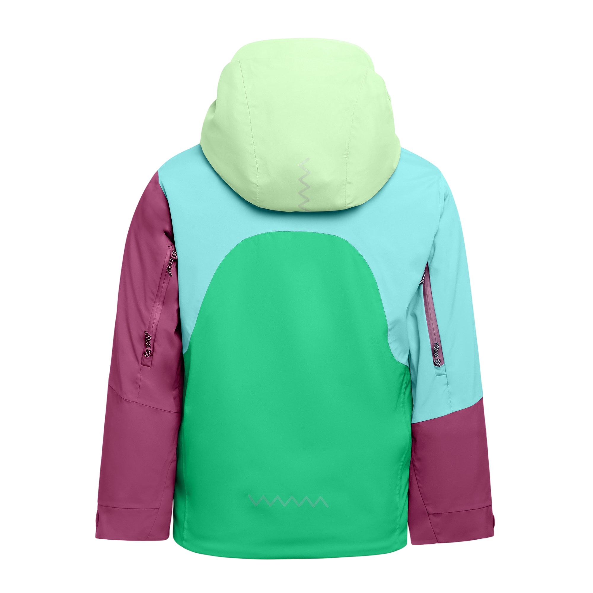 Skijacke Neve Rana green / Manbali blue