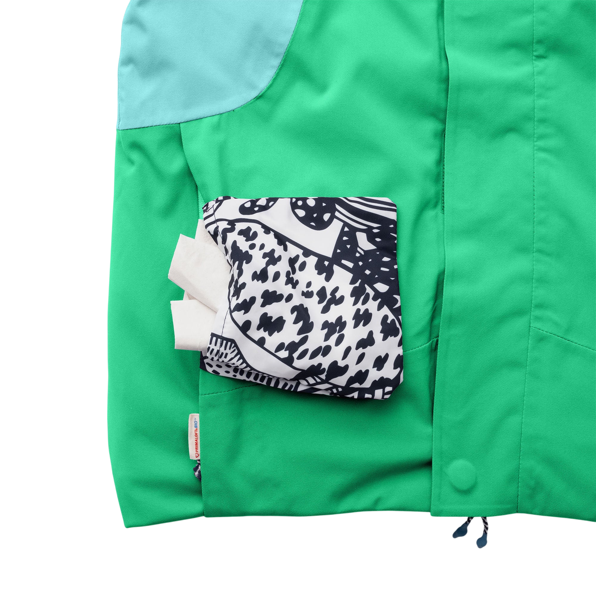 Skijacke Neve Rana green / Manbali blue