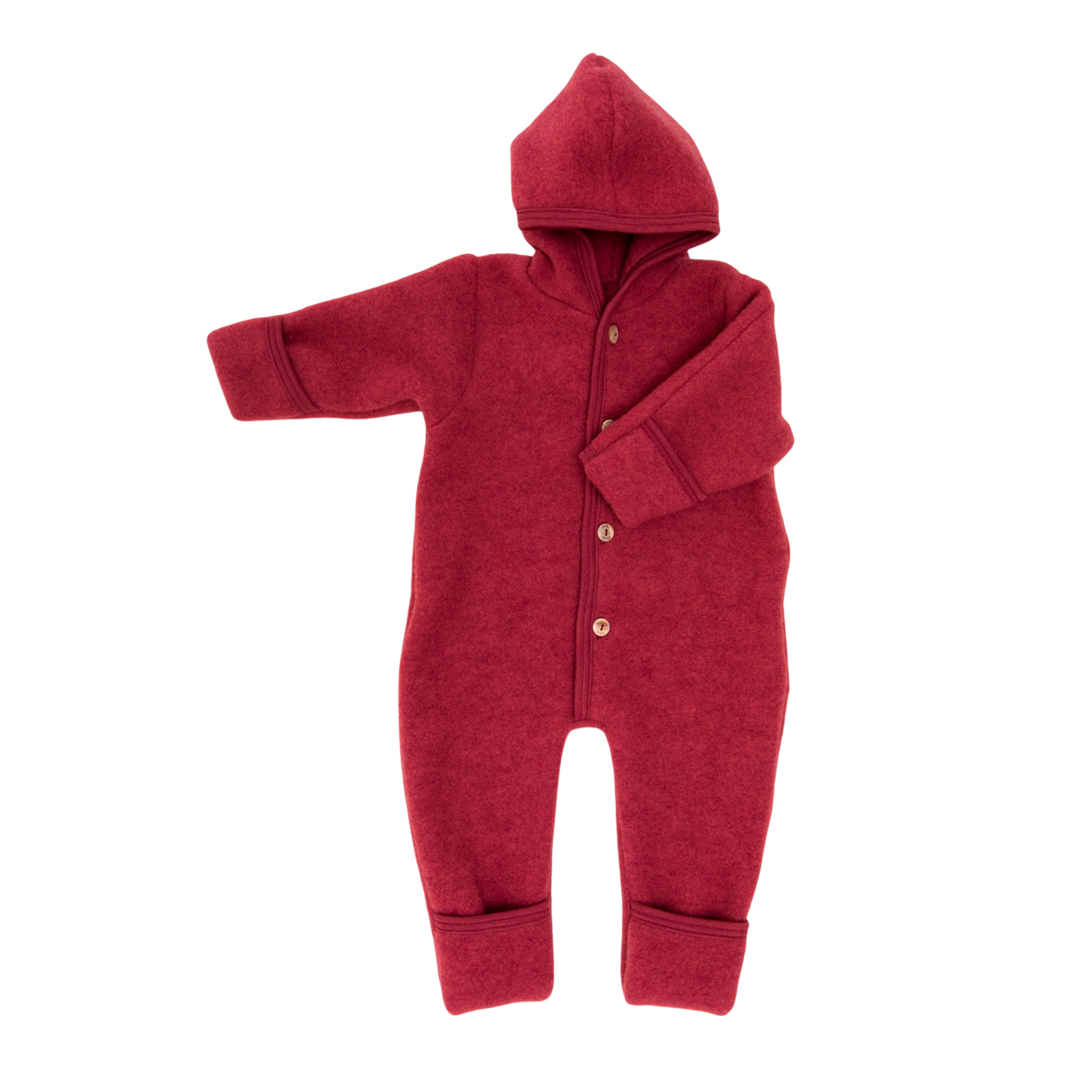 Engel Natur Baby Overall aus Merinowolle Jaspis Melange