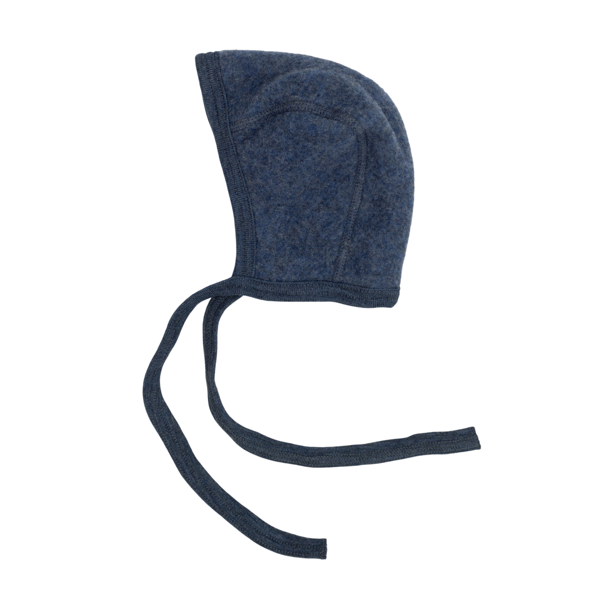 Baby-Häubchen Blau Melange
