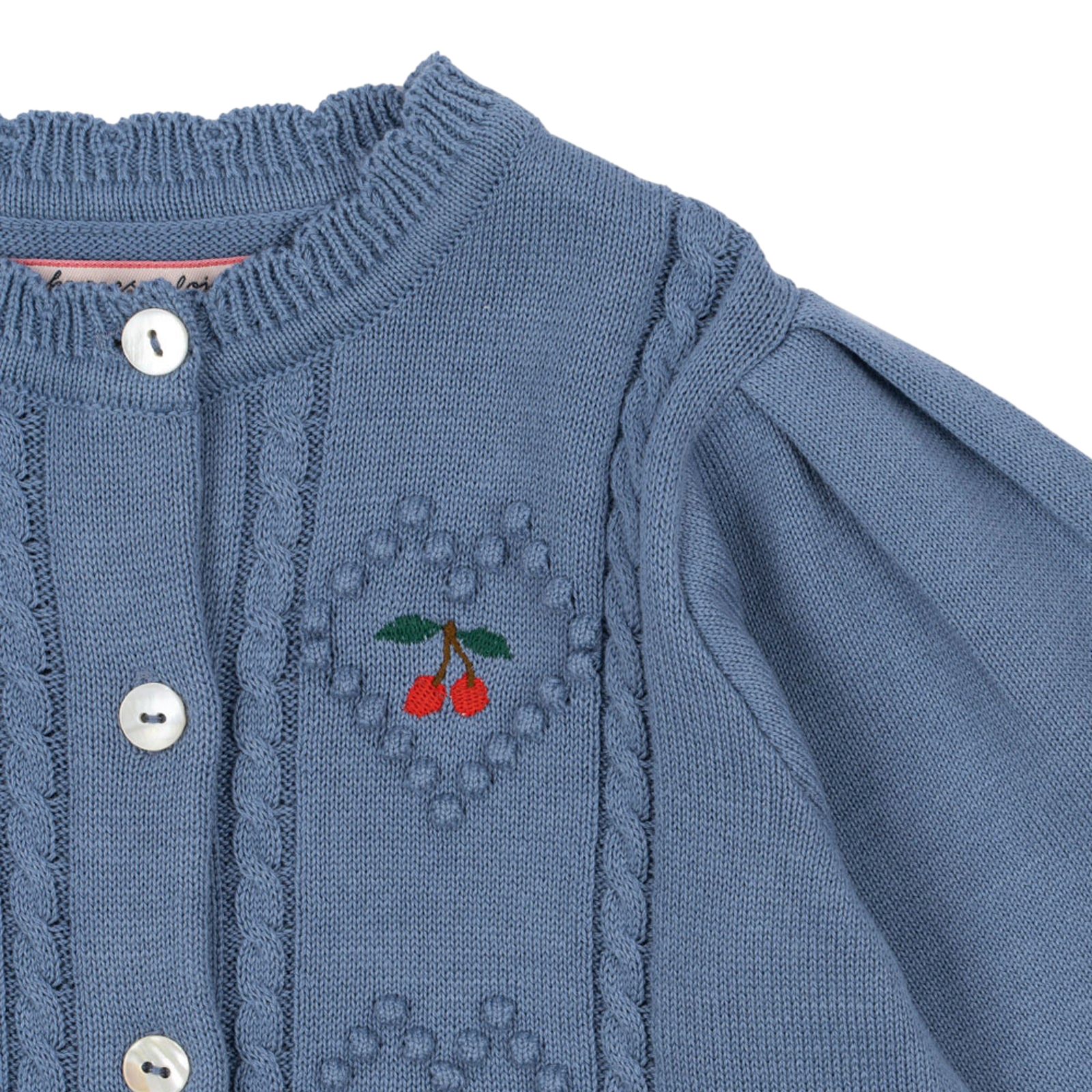 Strickjacke Soleil Country Blue