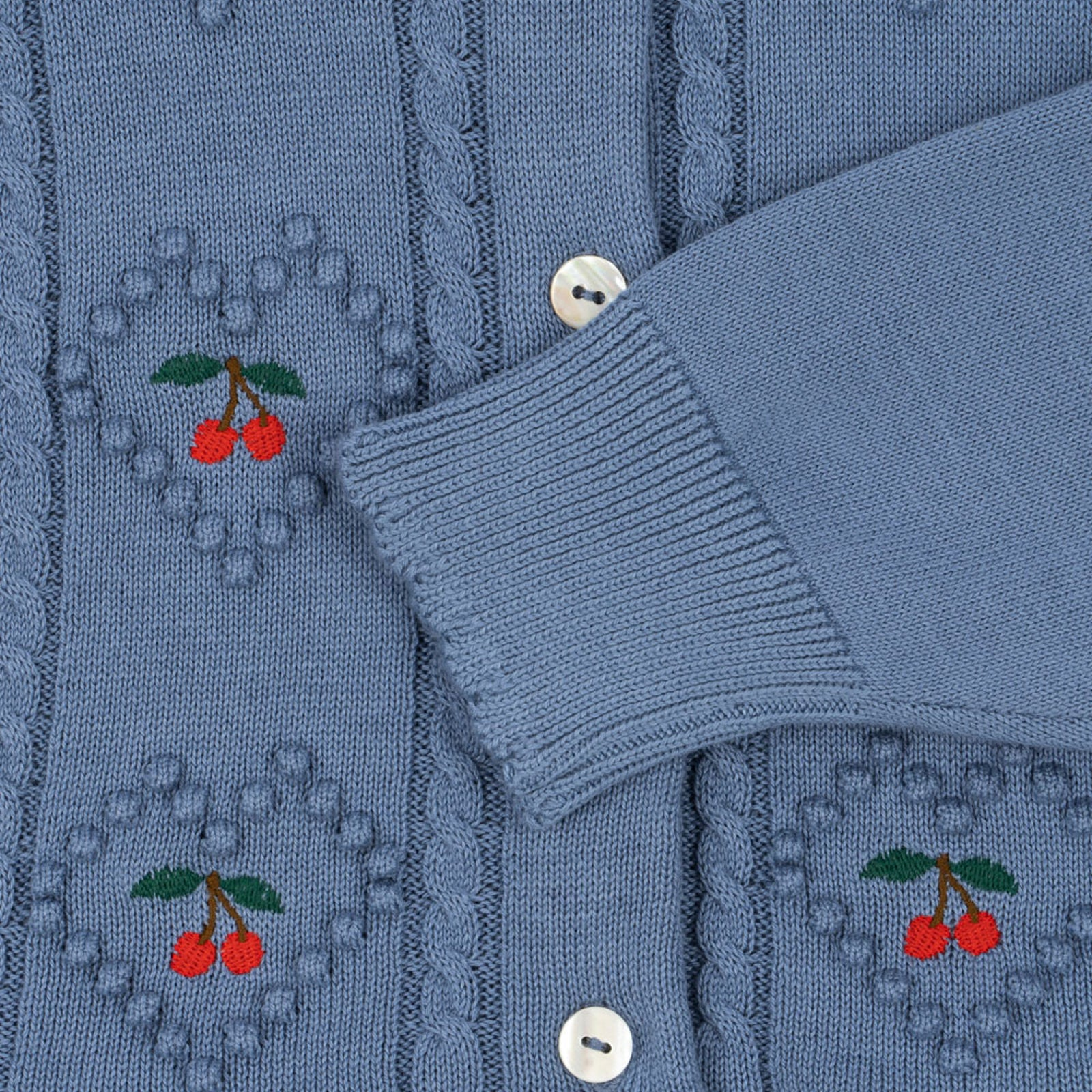 Strickjacke Soleil Country Blue