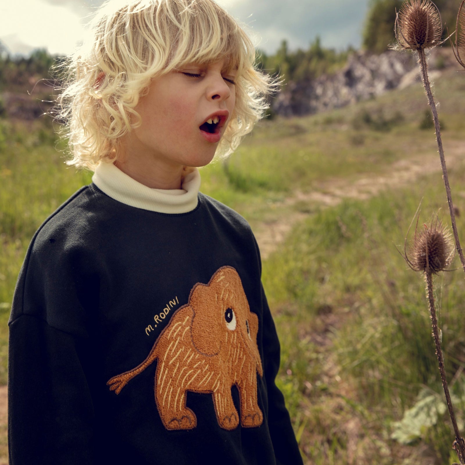 Sweatshirt Mammoth Chenille Black