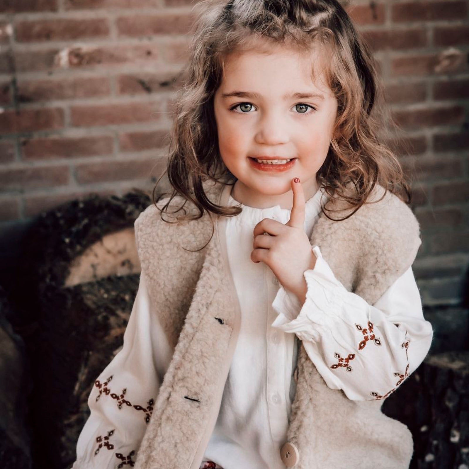 Gilet PO Junior Sand Brown