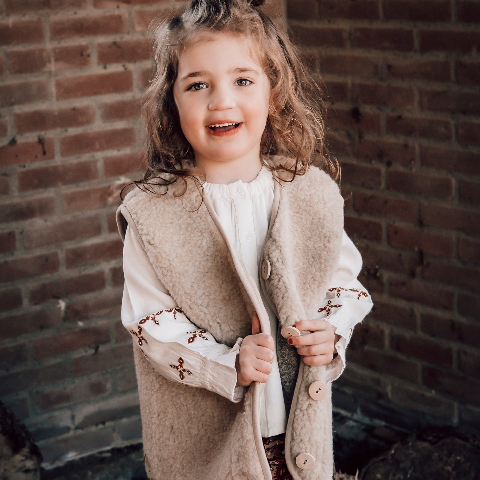 Gilet PO Junior Sand Brown