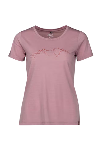 T-shirt femme Merino Eske woodrose