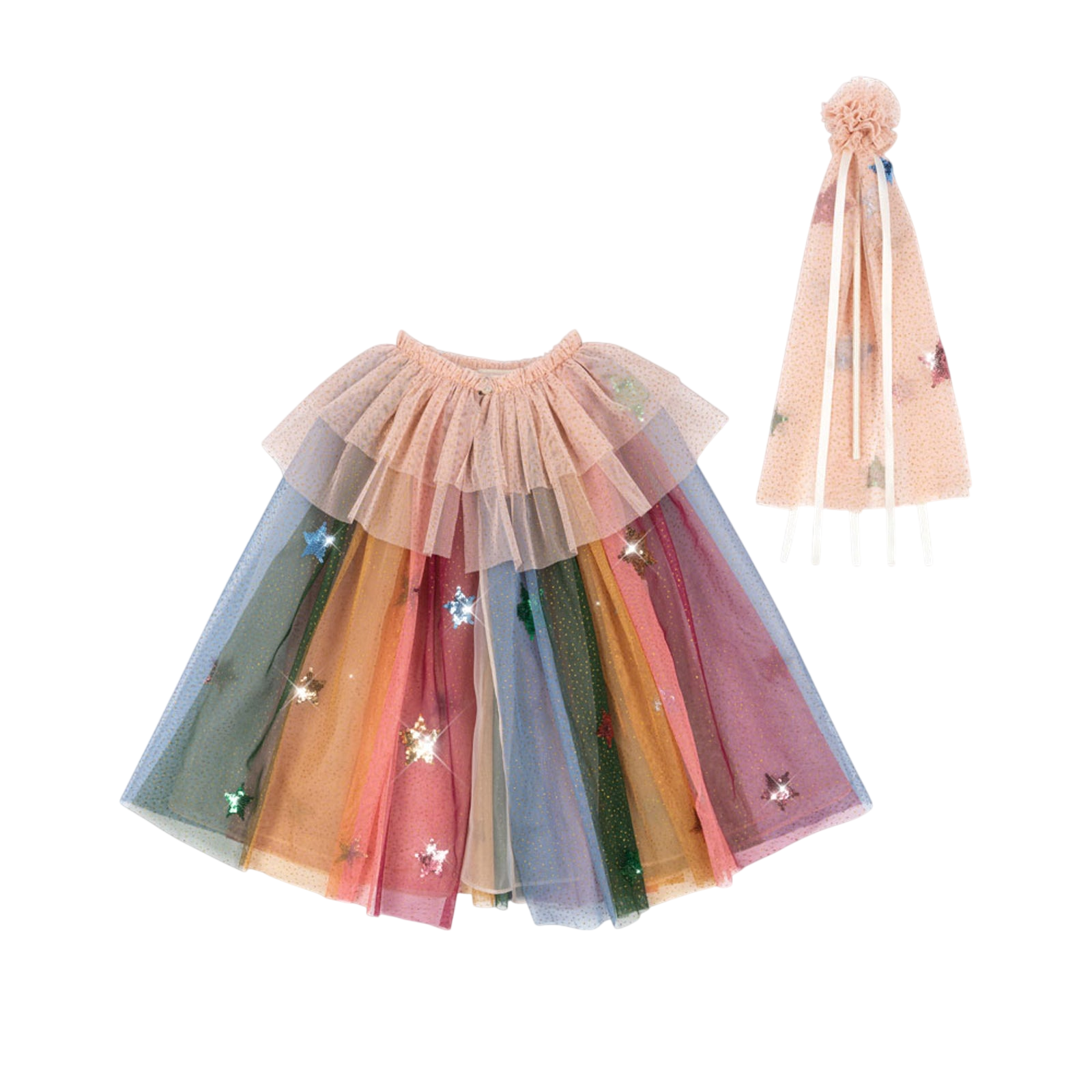 Rainbow Costume Glitter Evening Sand