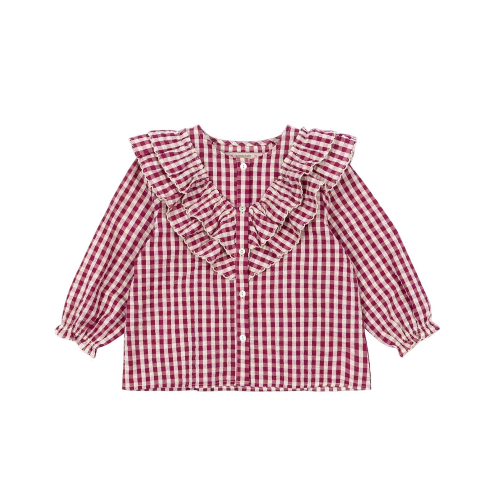 Bluse Kim Sangria Butter Check